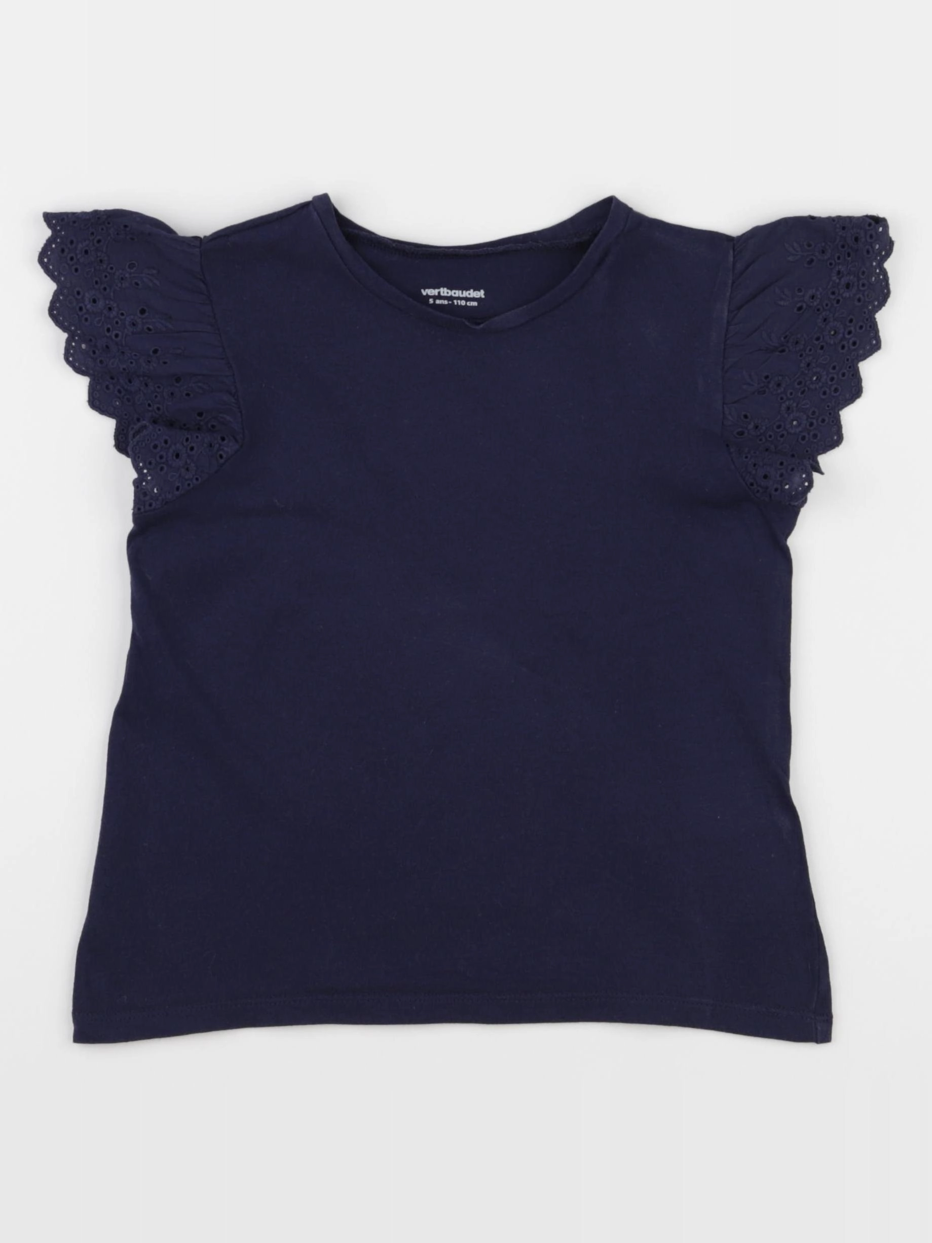 Vertbaudet - tee-shirt bleu - 5 ans