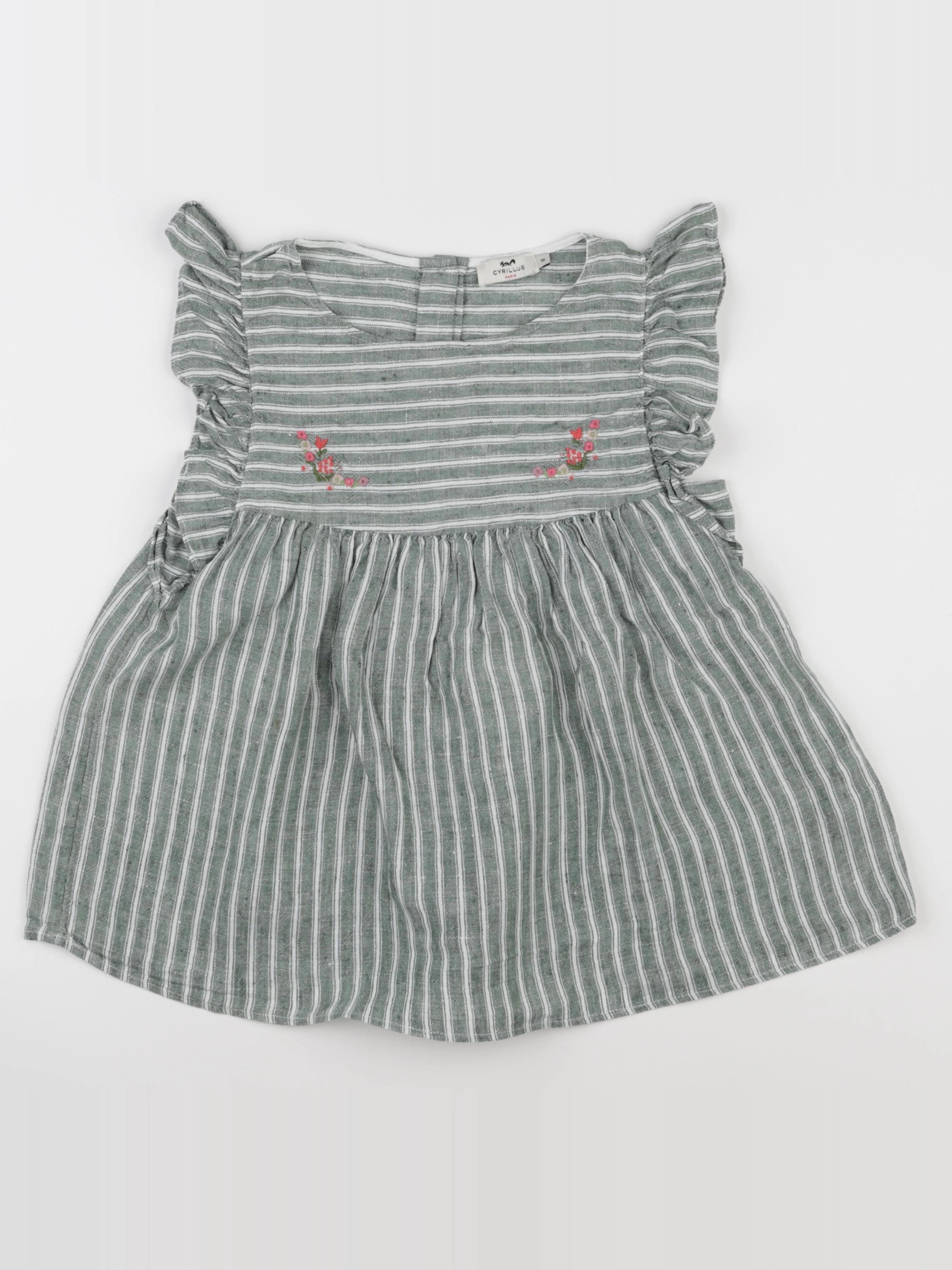 Cyrillus - blouse vert - 10 ans