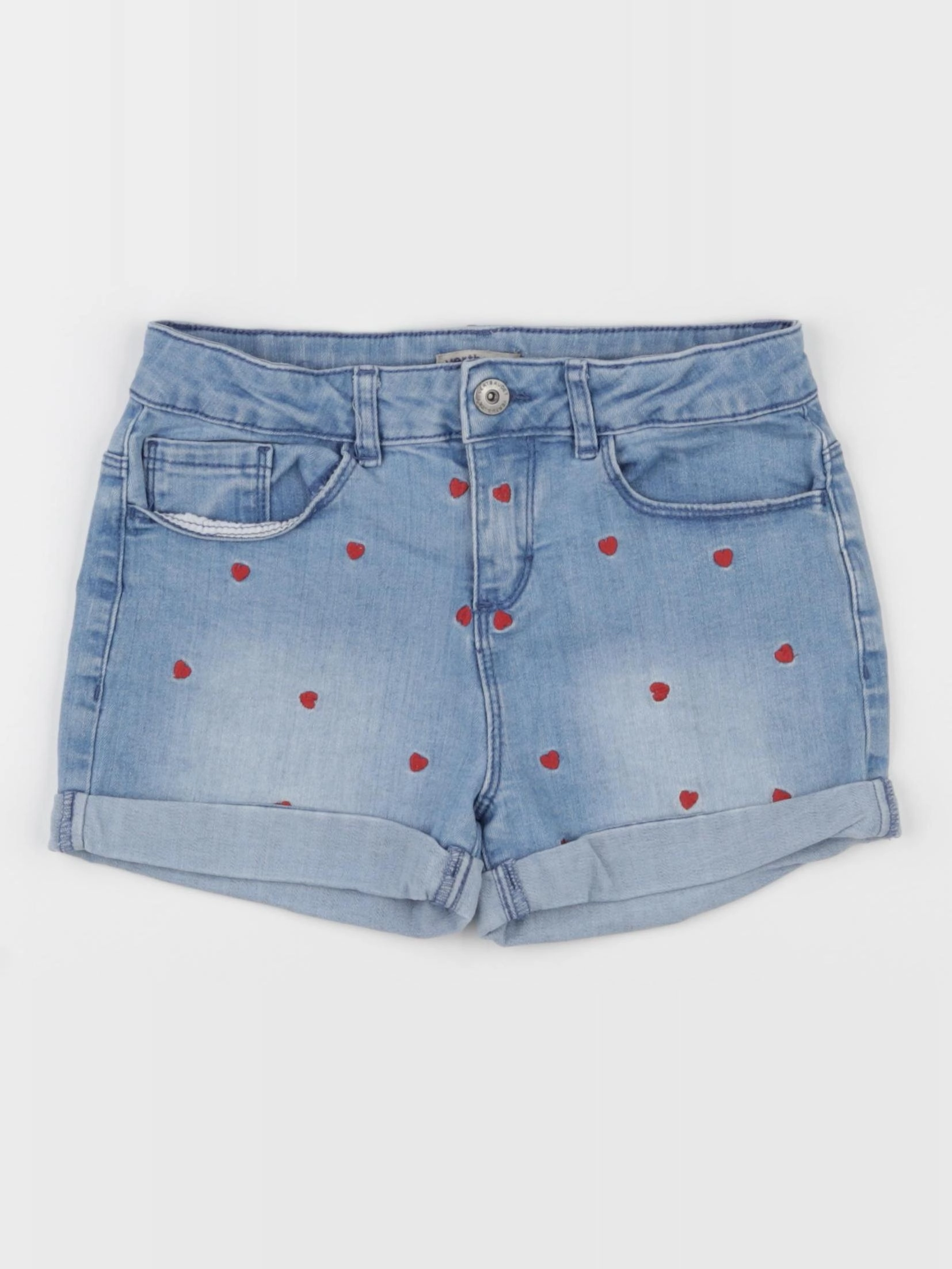 Vertbaudet - short bleu, rouge - 8 ans