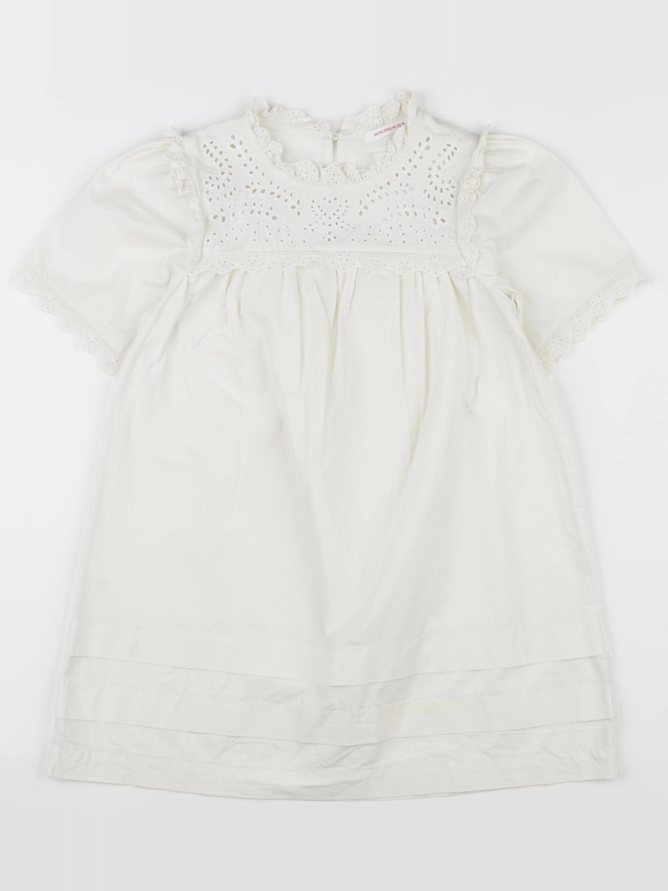 Monoprix - robe beige - 6 ans