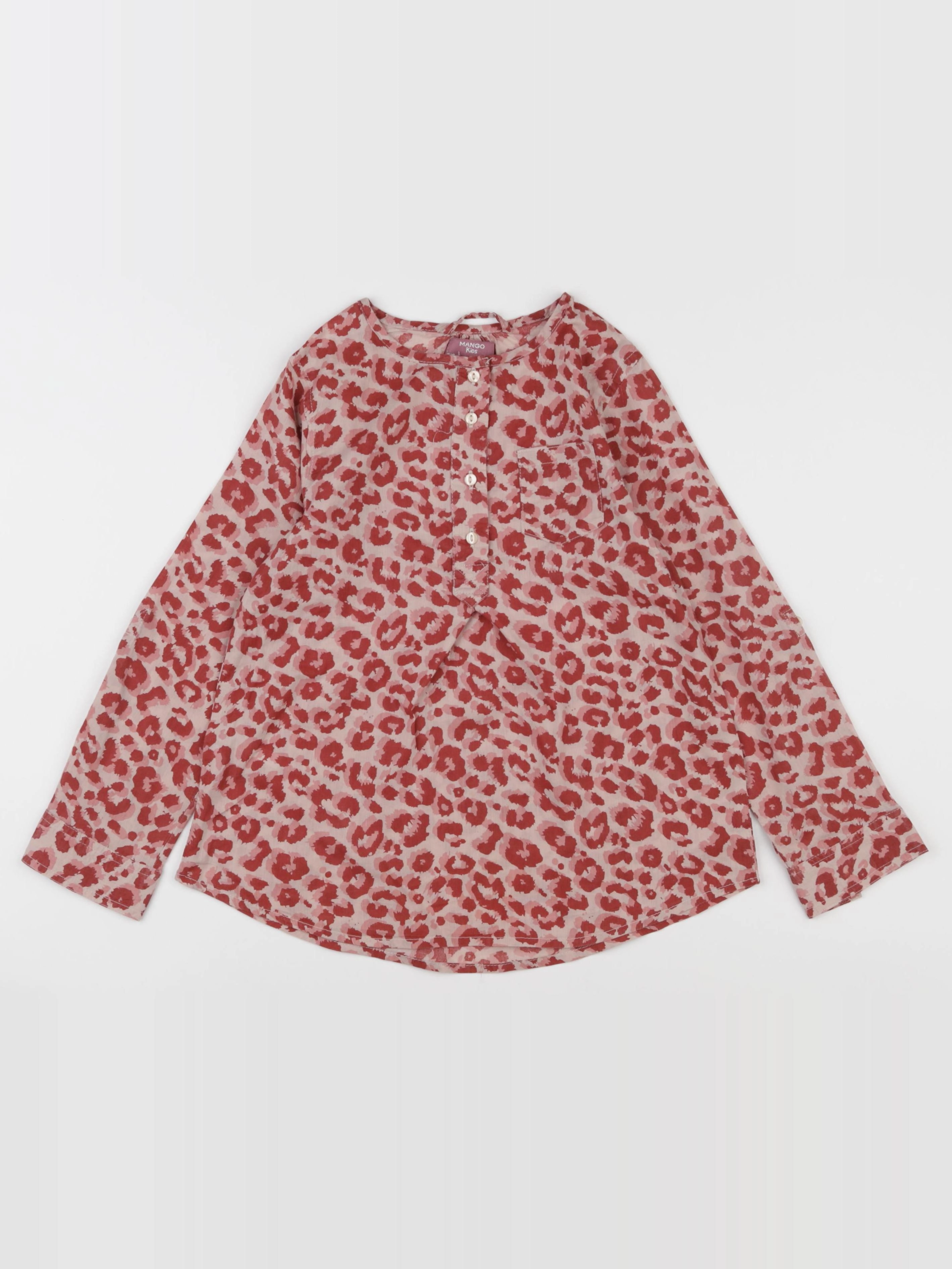 Mango - blouse rouge - 5/6 ans