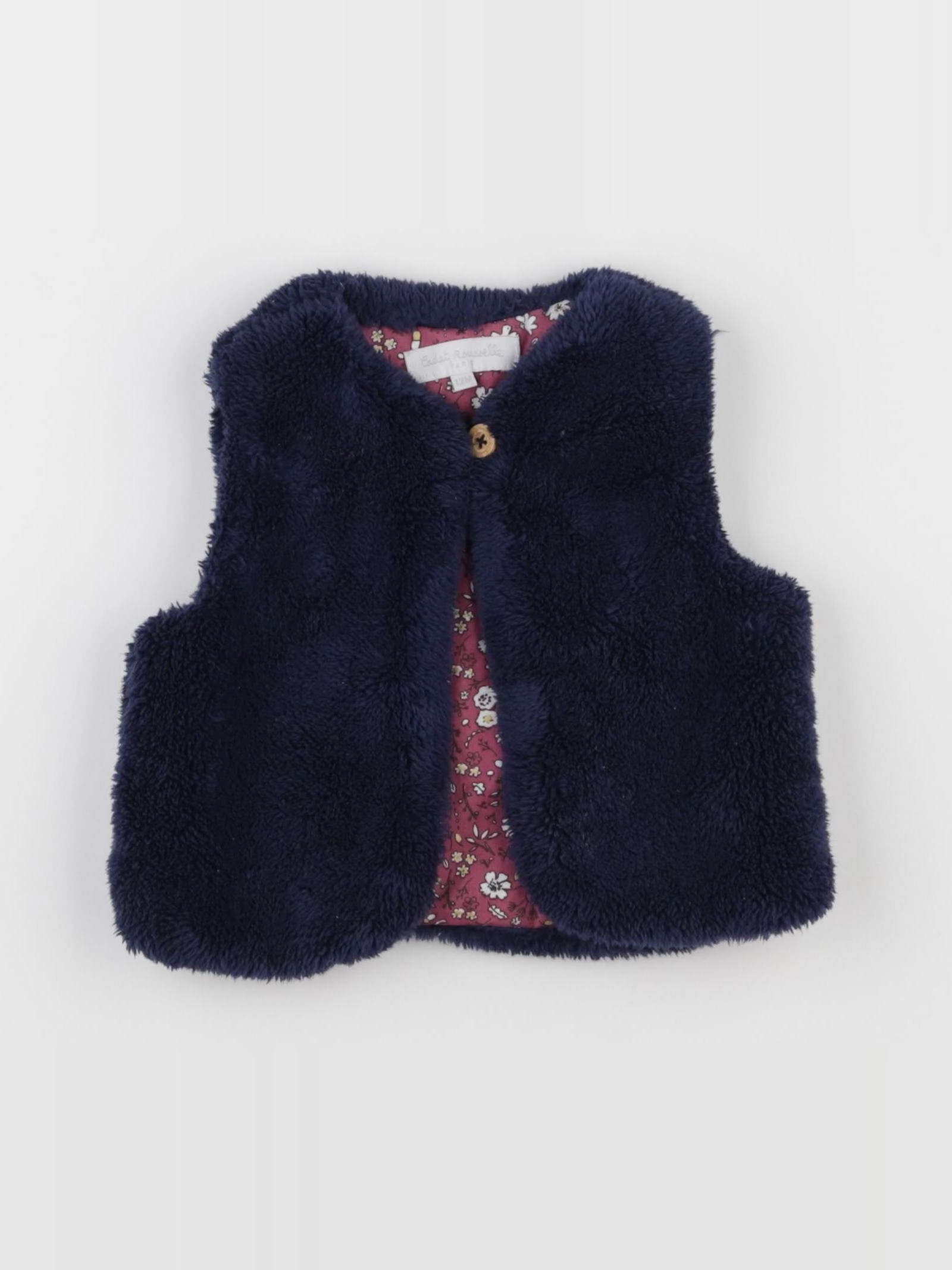 Cadet Rousselle - gilet bleu - 12 mois
