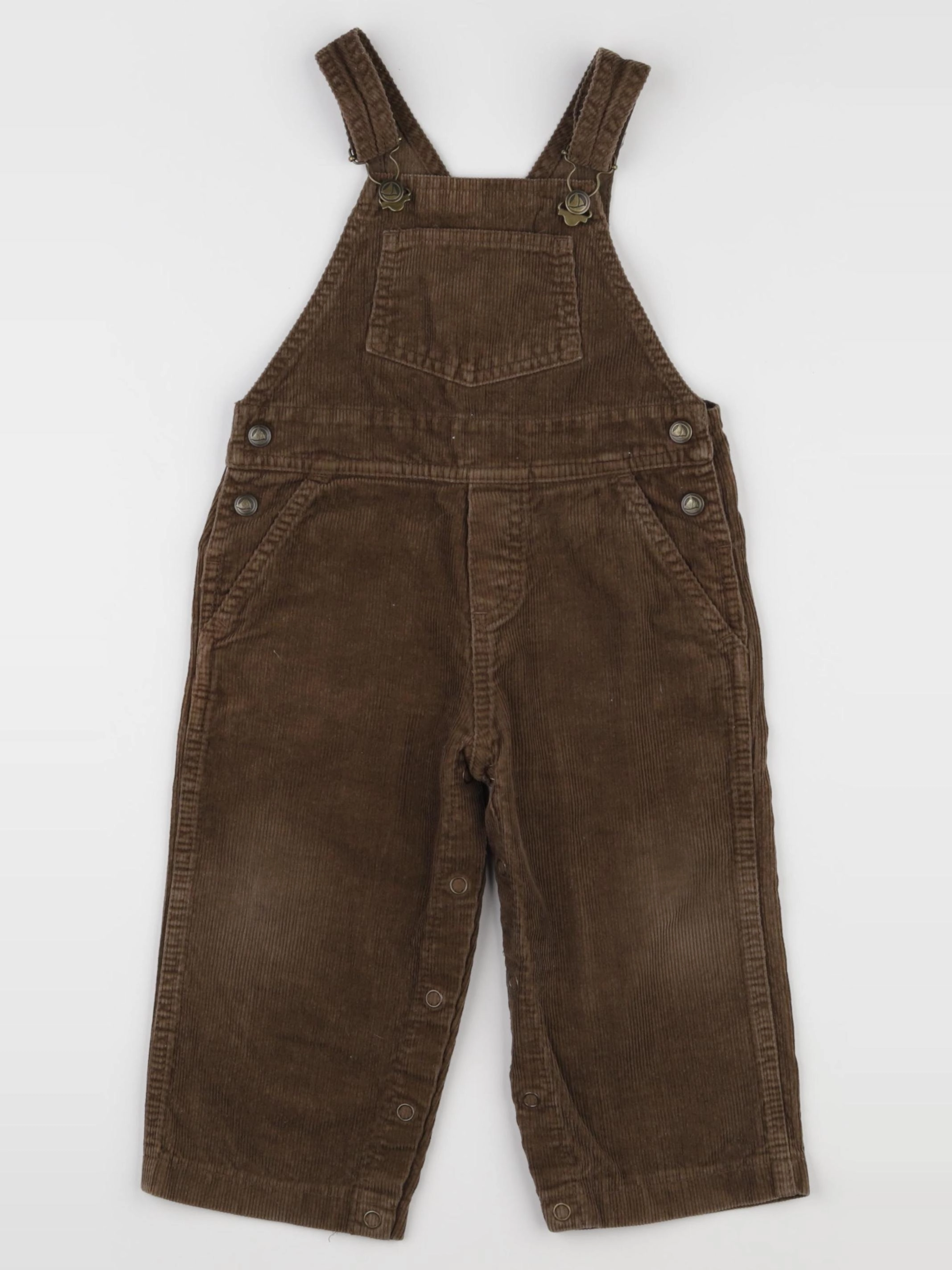 Petit Bateau - salopette marron - 18 mois