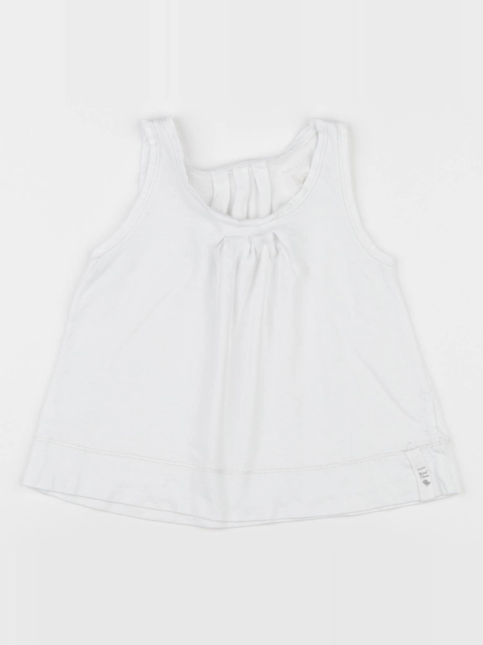 Boutchou - débardeur blanc, argent - 24 mois