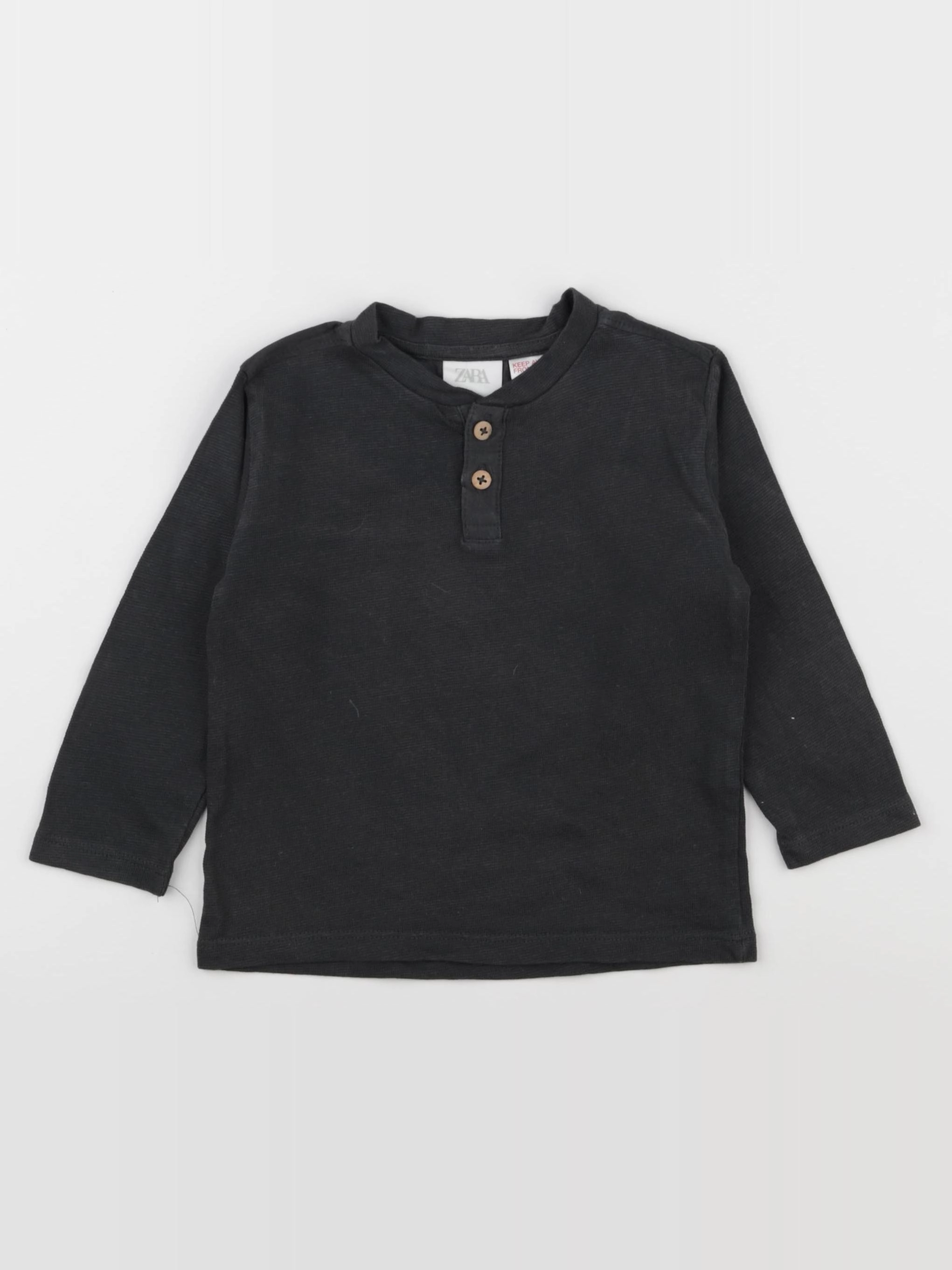 Zara - blouse noir - 9/12 mois