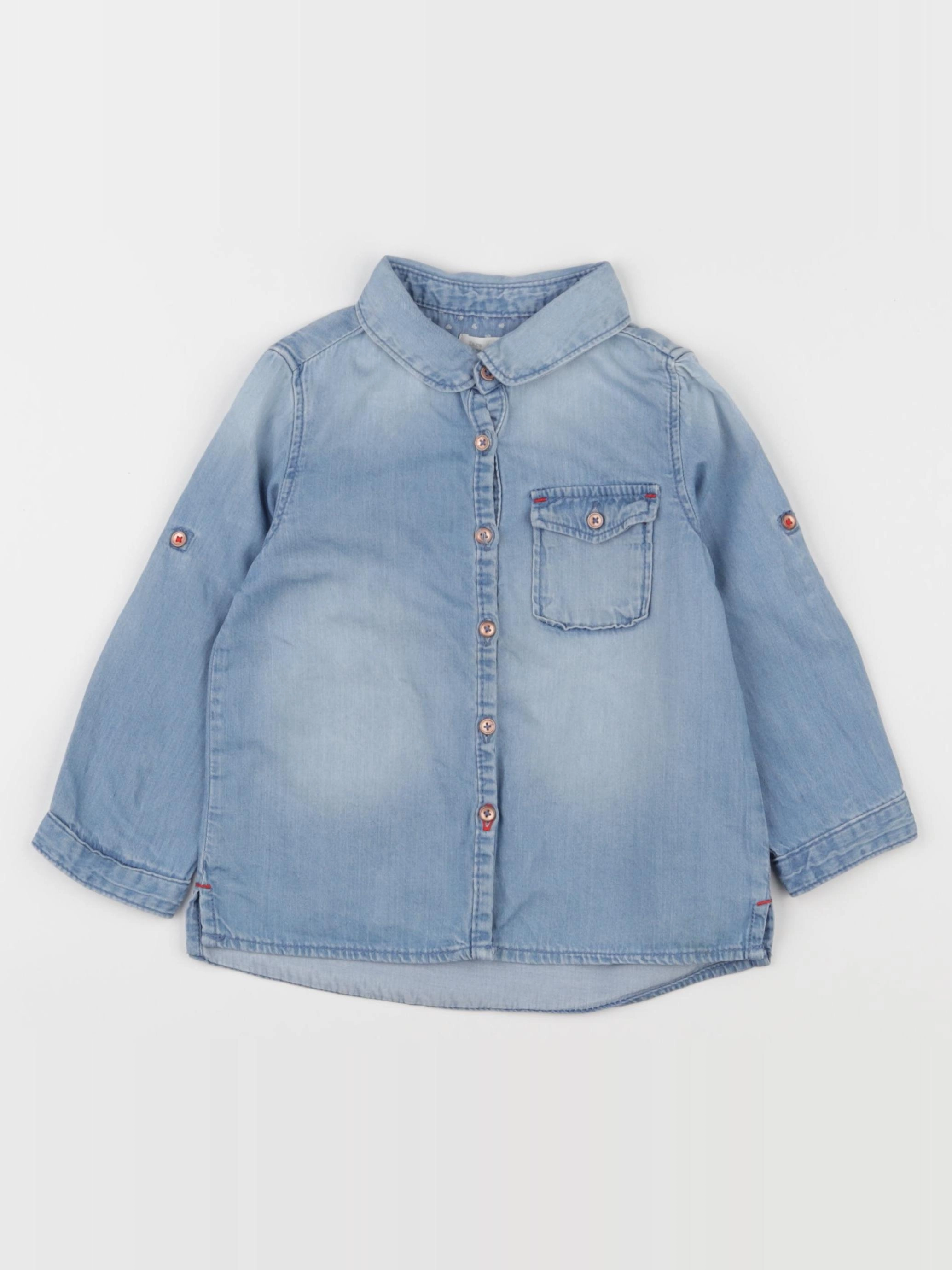 Zara - blouse bleu - 18/24 mois