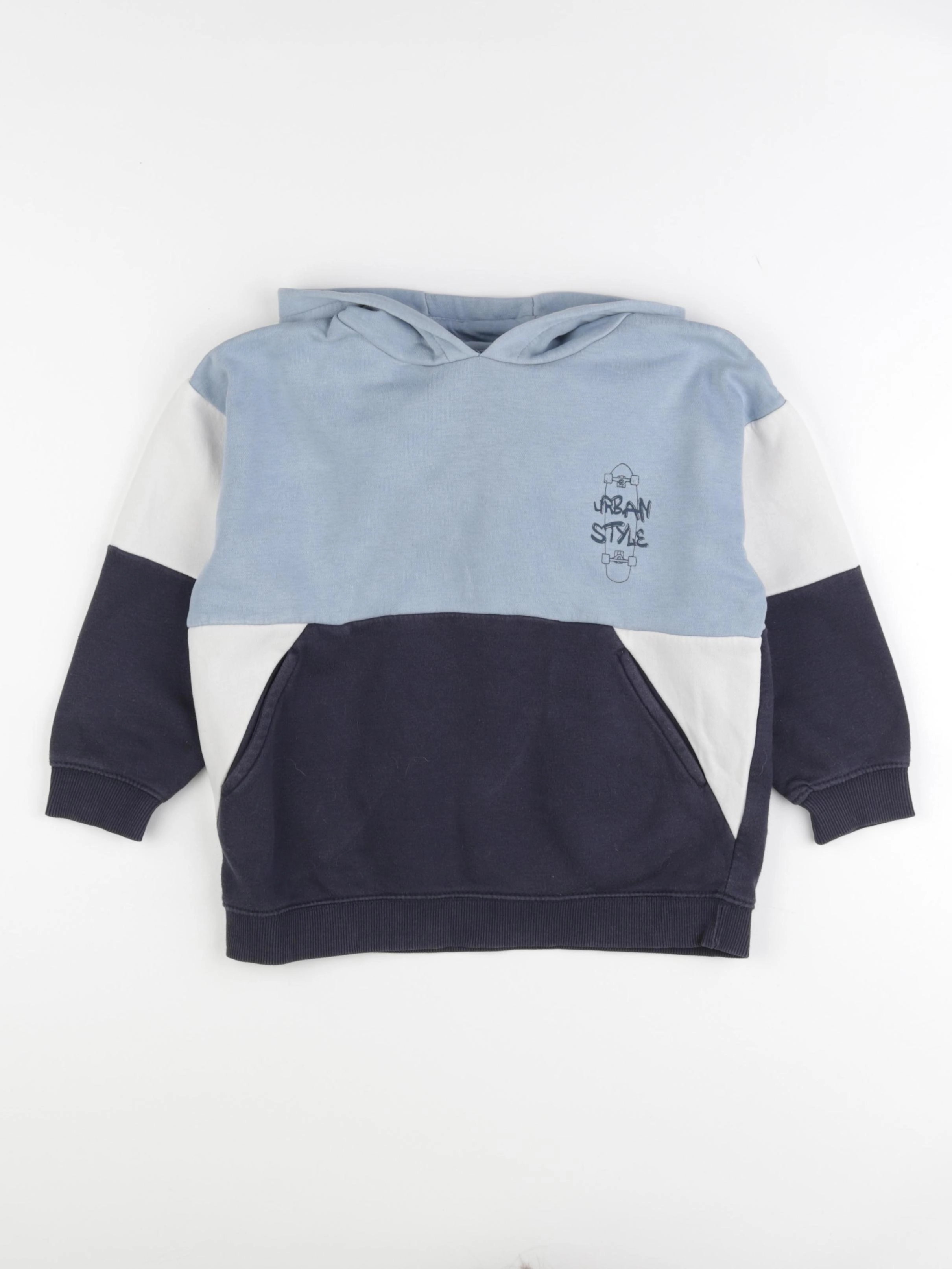 Vertbaudet - sweat bleu - 6 ans
