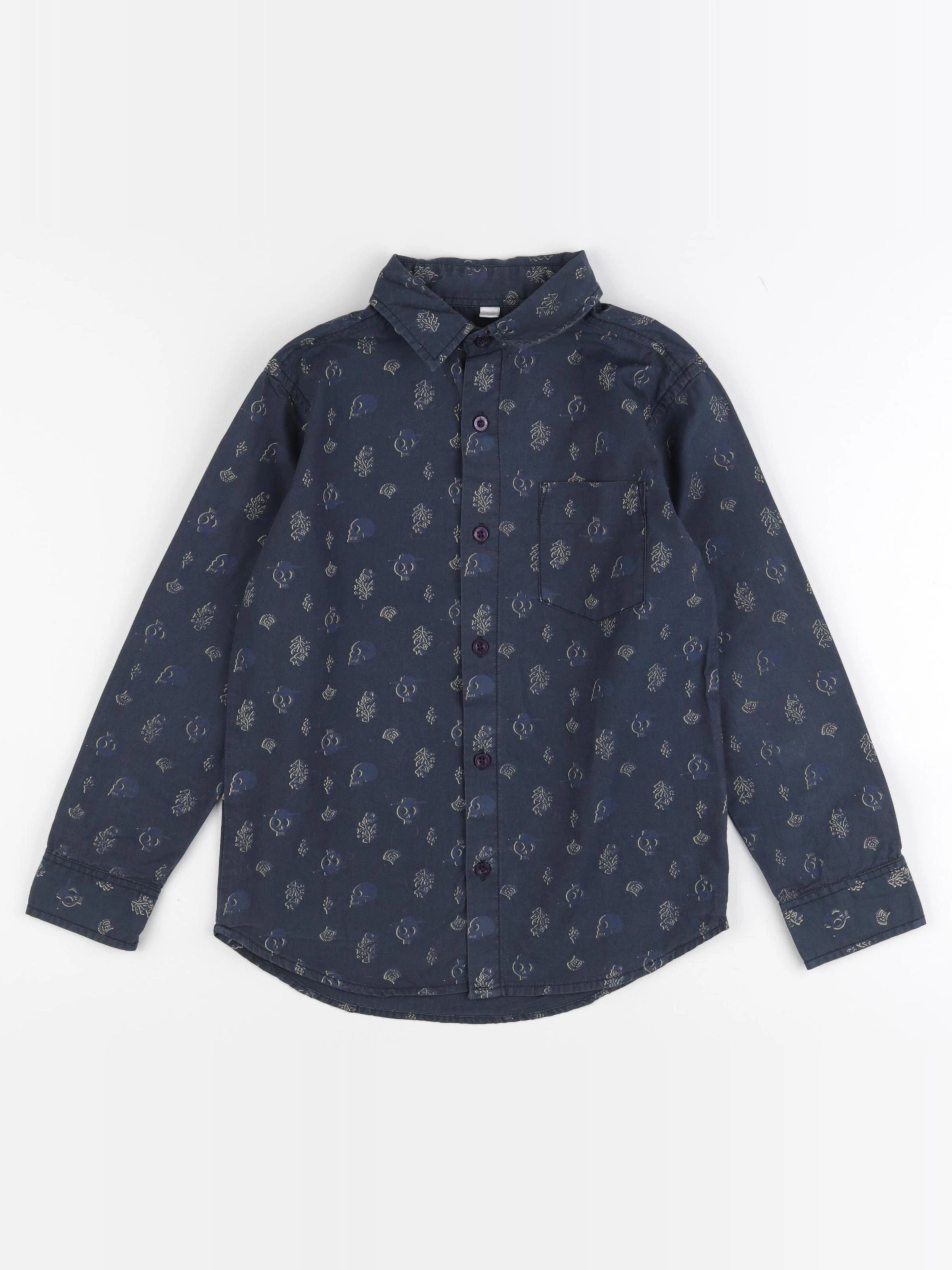 Vertbaudet - chemise bleu - 8 ans