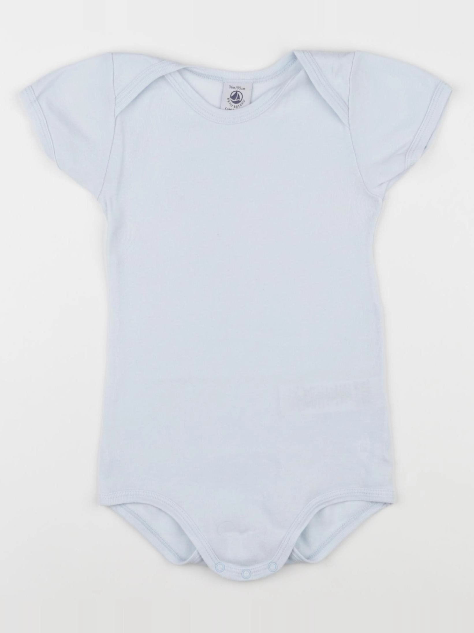 Petit Bateau - body bleu - 36 mois