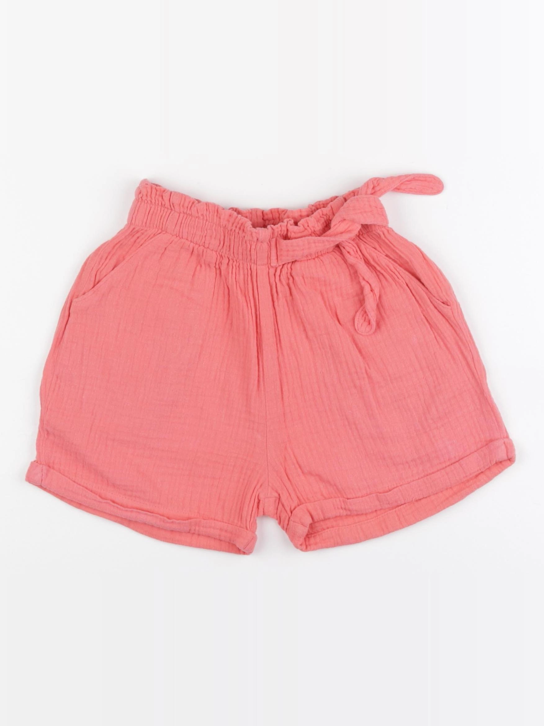 Vertbaudet - short rose - 7 ans