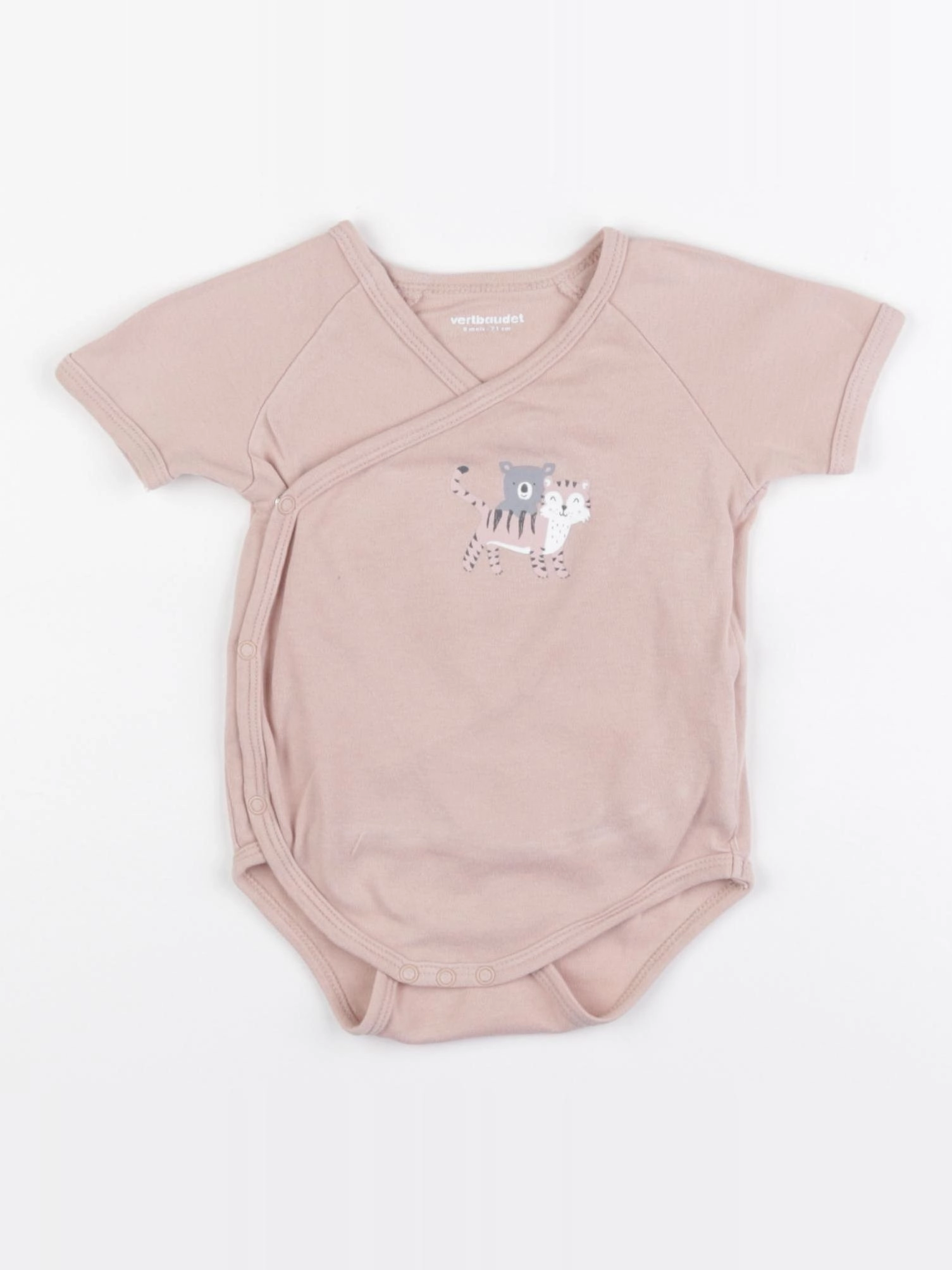 Vertbaudet - body rose - 9 mois