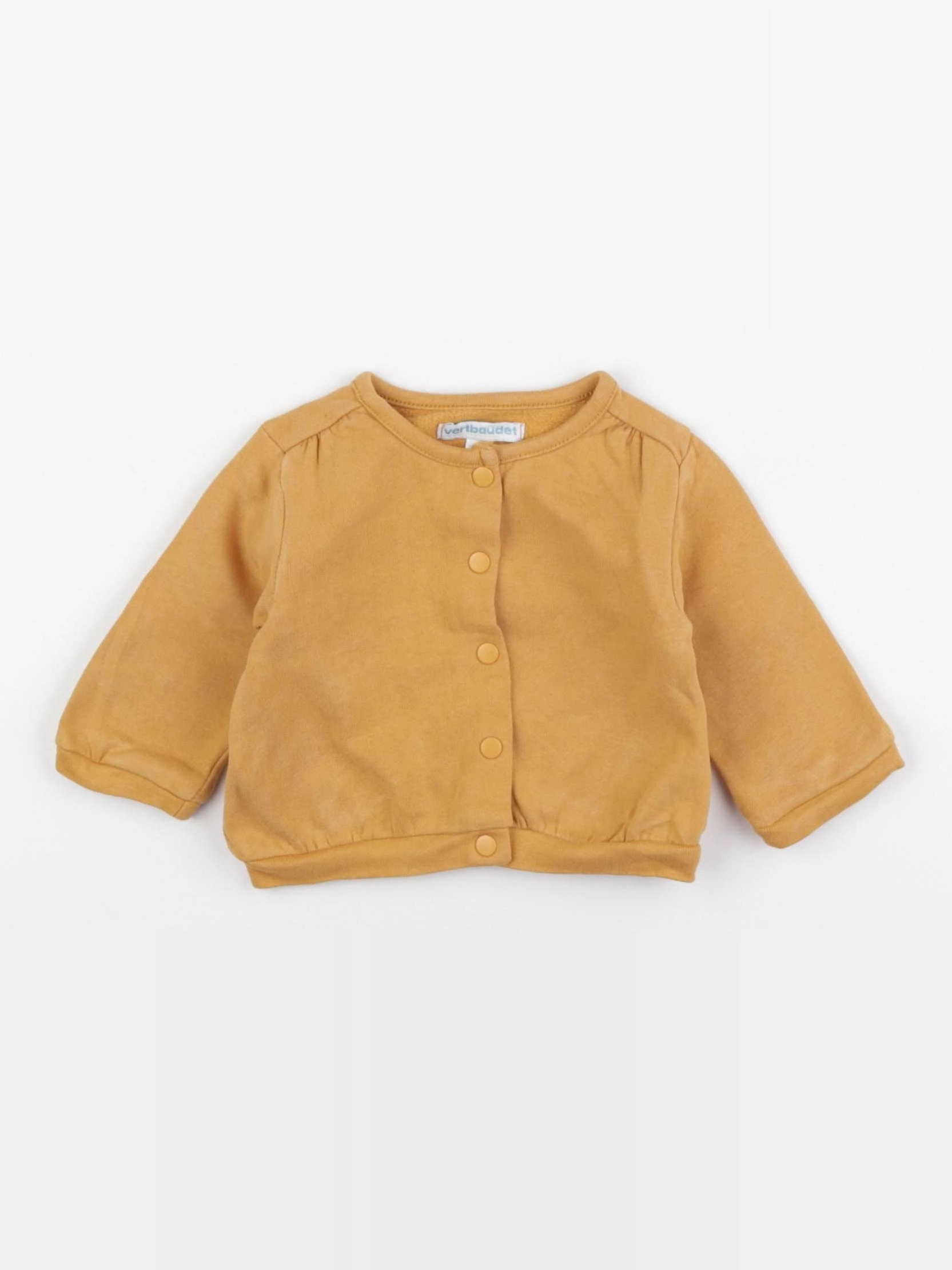 Vertbaudet - sweat jaune - 3 mois
