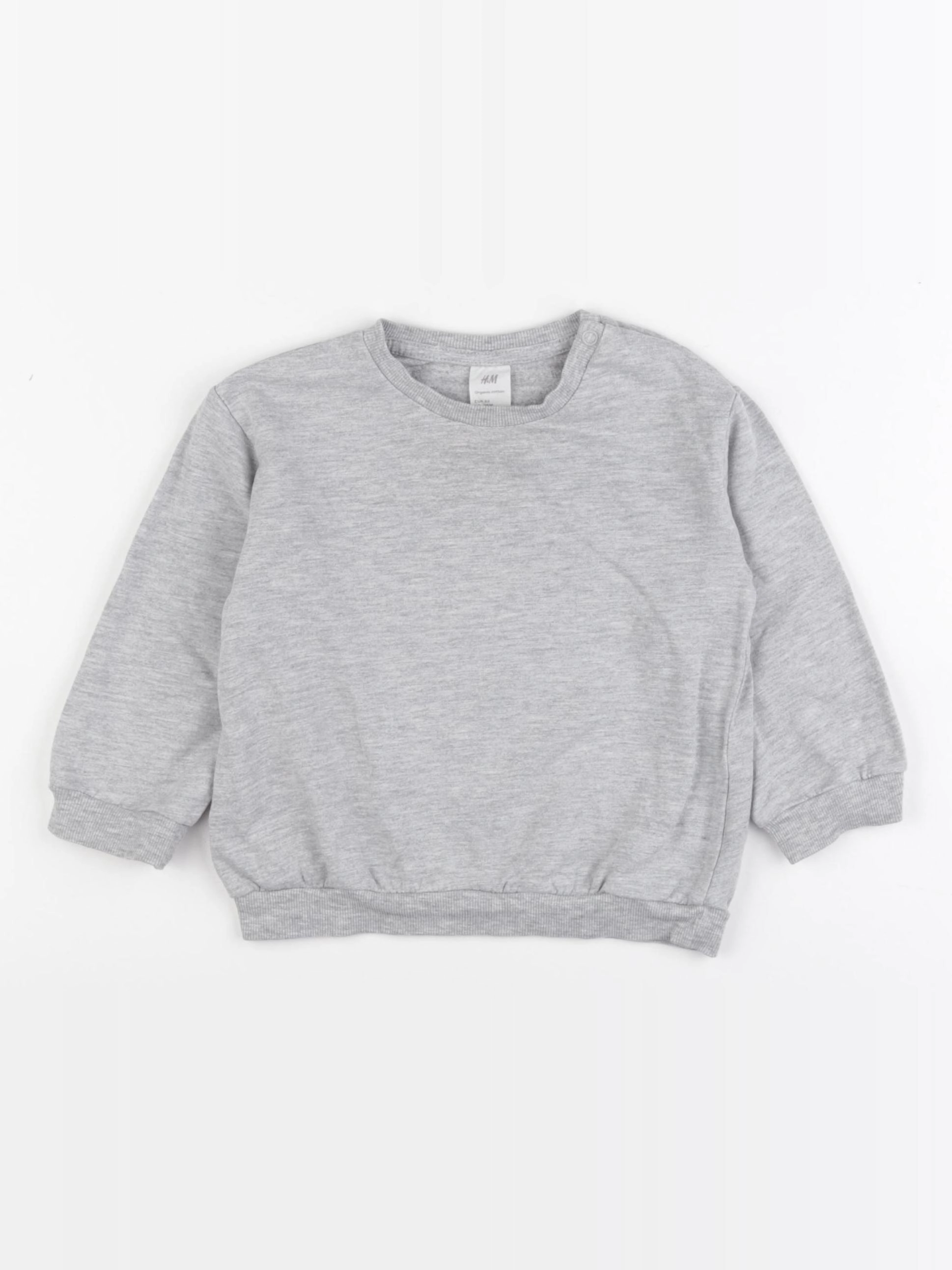 H&M - sweat gris - 12/18 mois