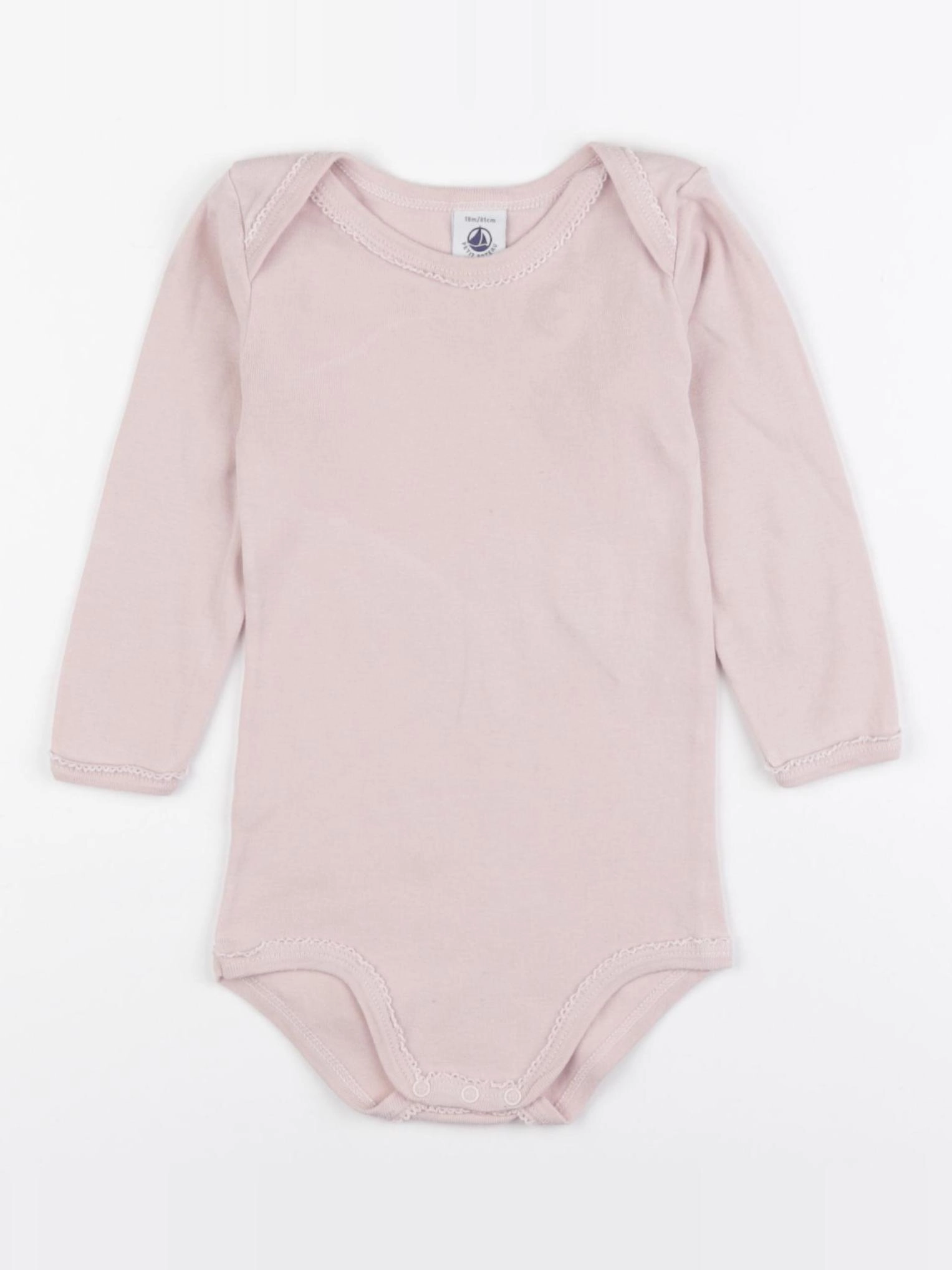 Petit Bateau - body rose - 18 mois