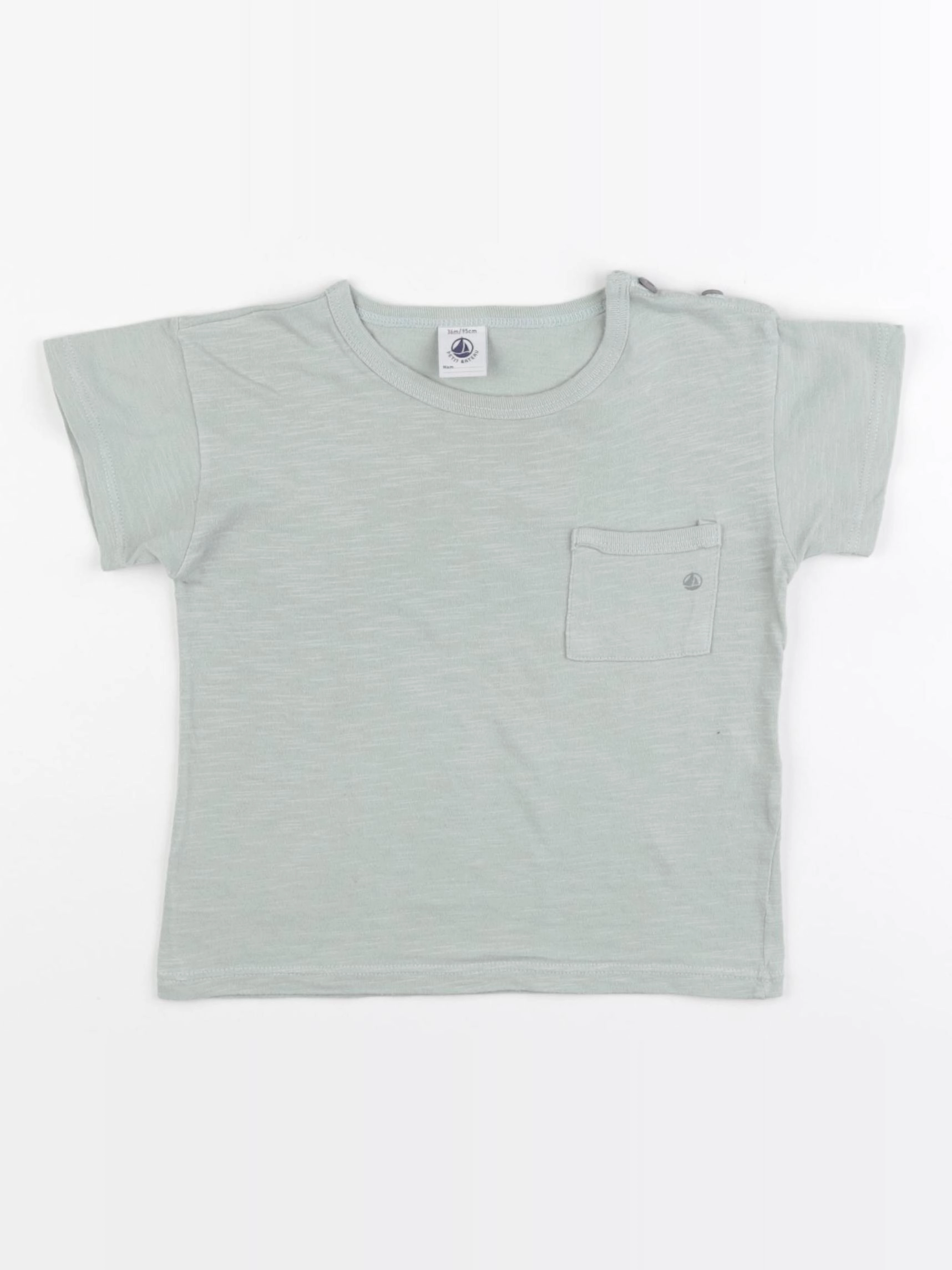Petit Bateau - tee-shirt vert - 36 mois