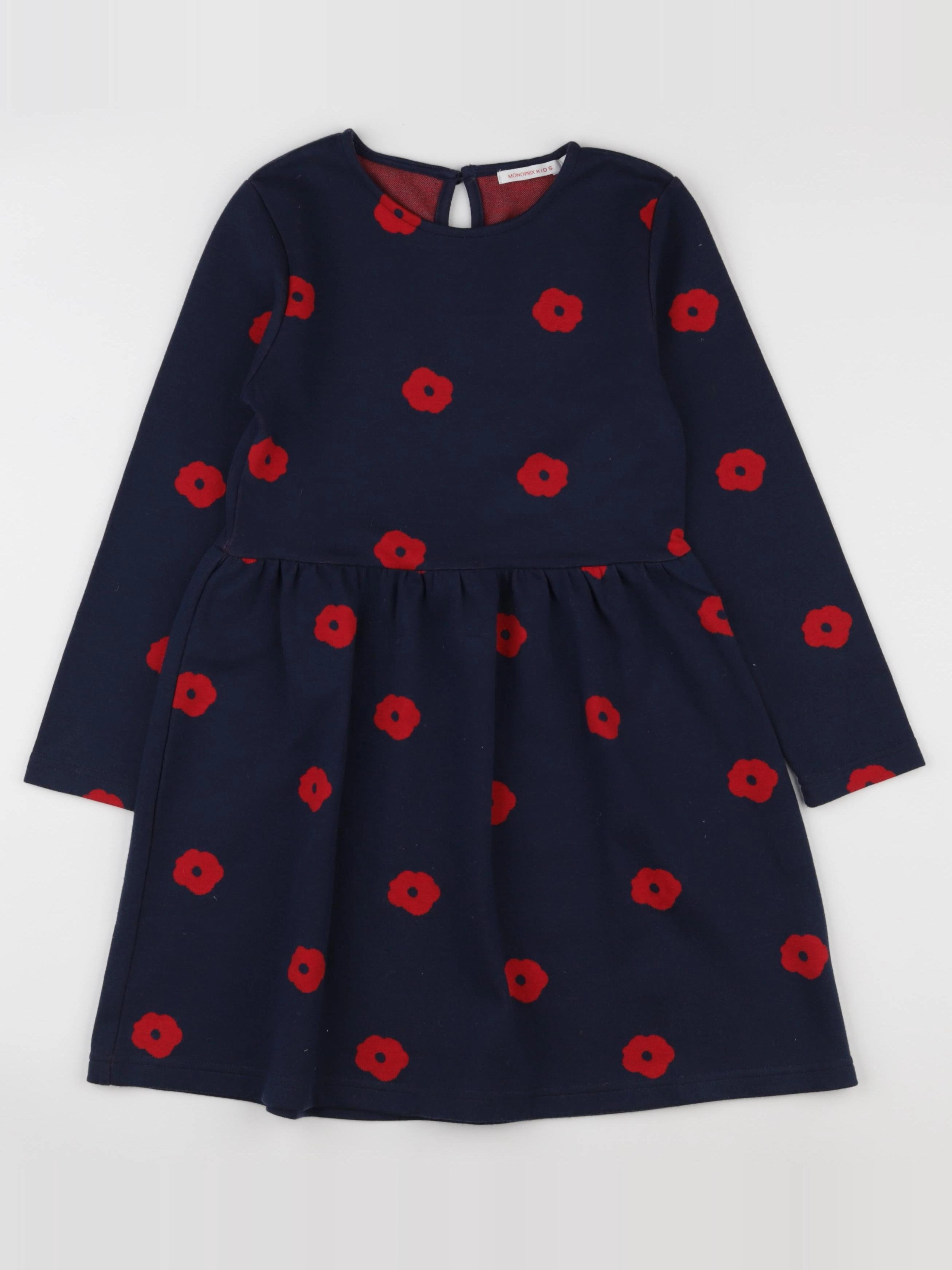 Monoprix - robe bleu - 8 ans