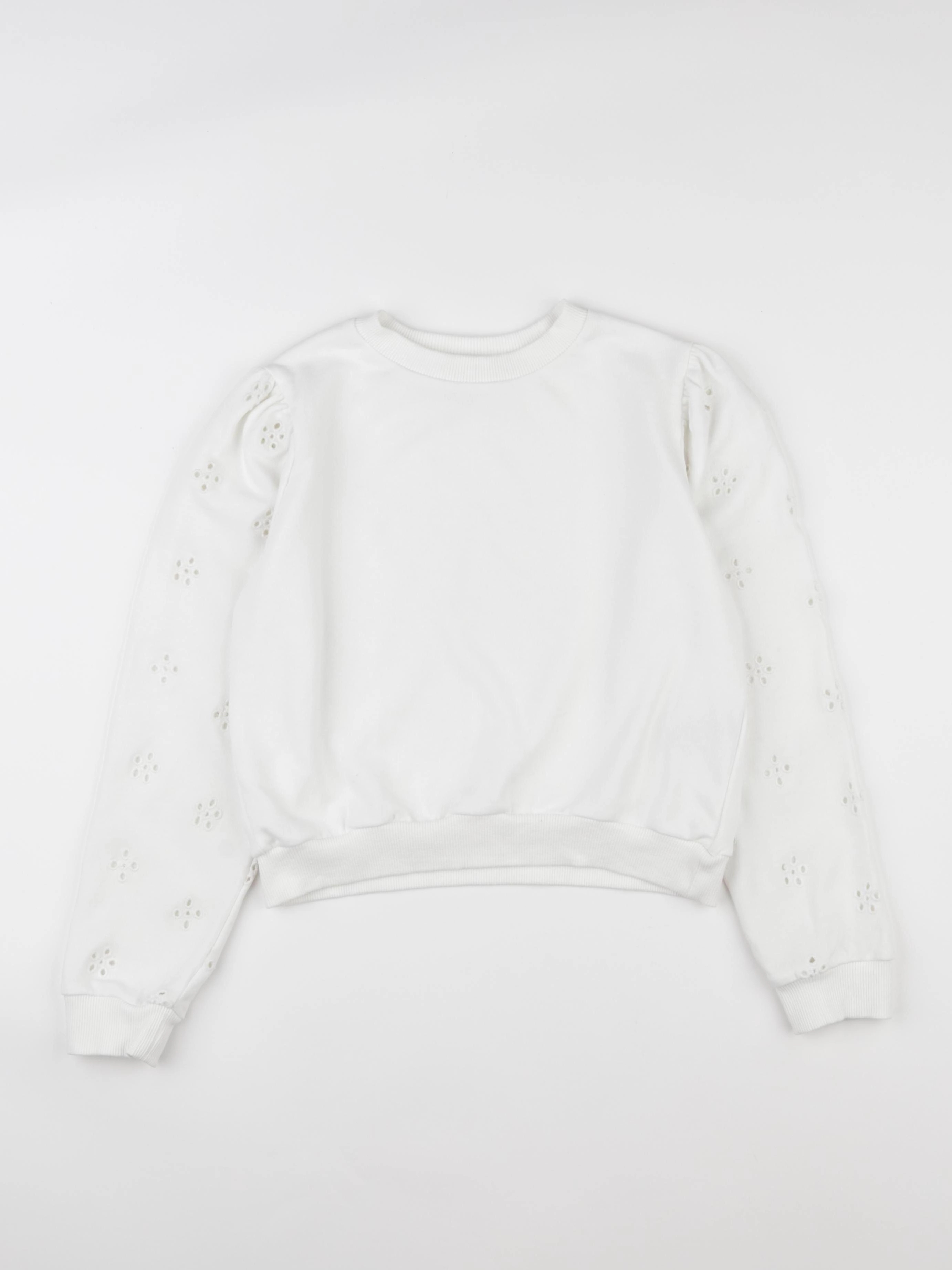 H&M - sweat blanc - 8/10 ans