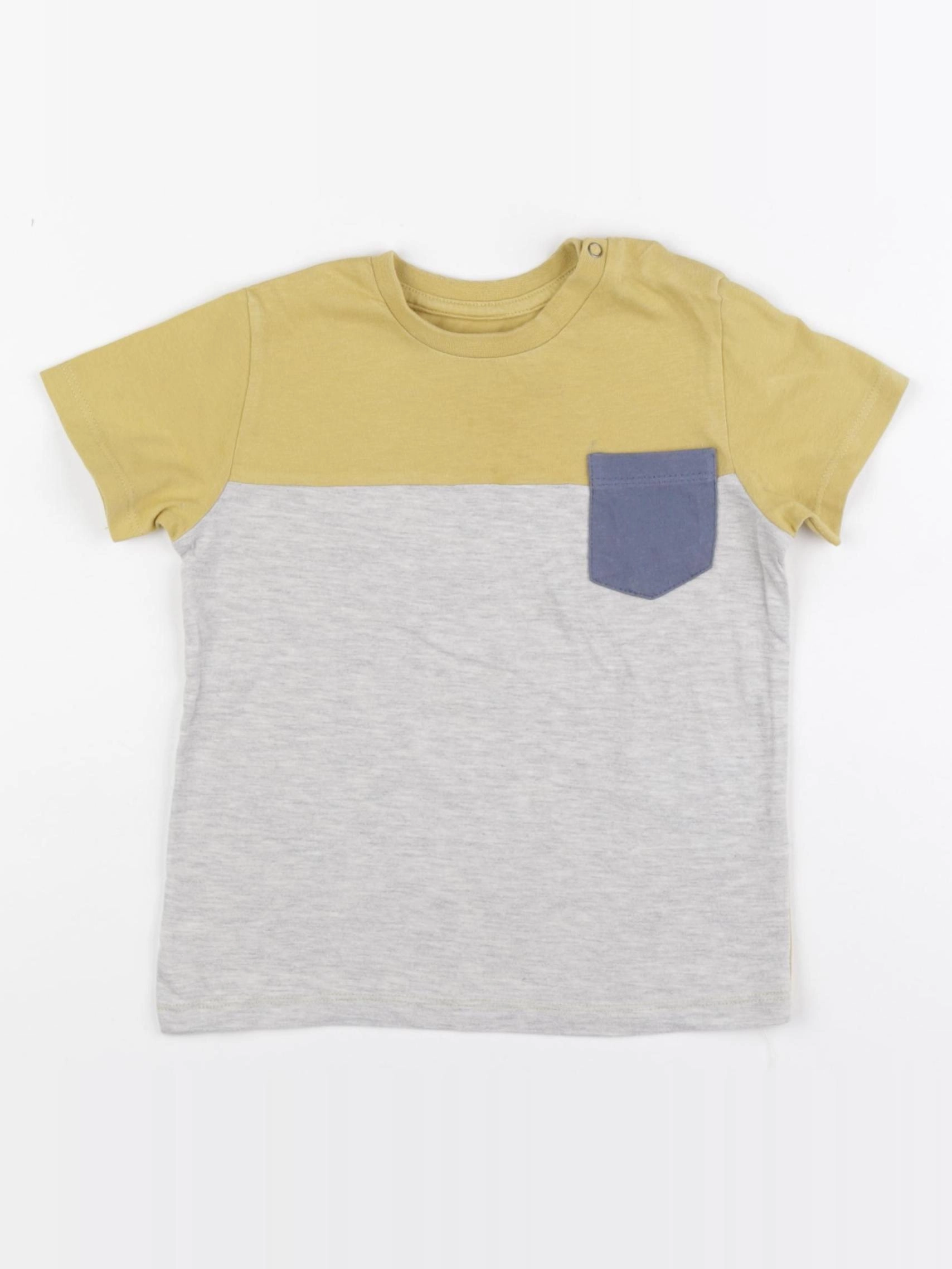 Vertbaudet - tee-shirt jaune, gris - 3 ans