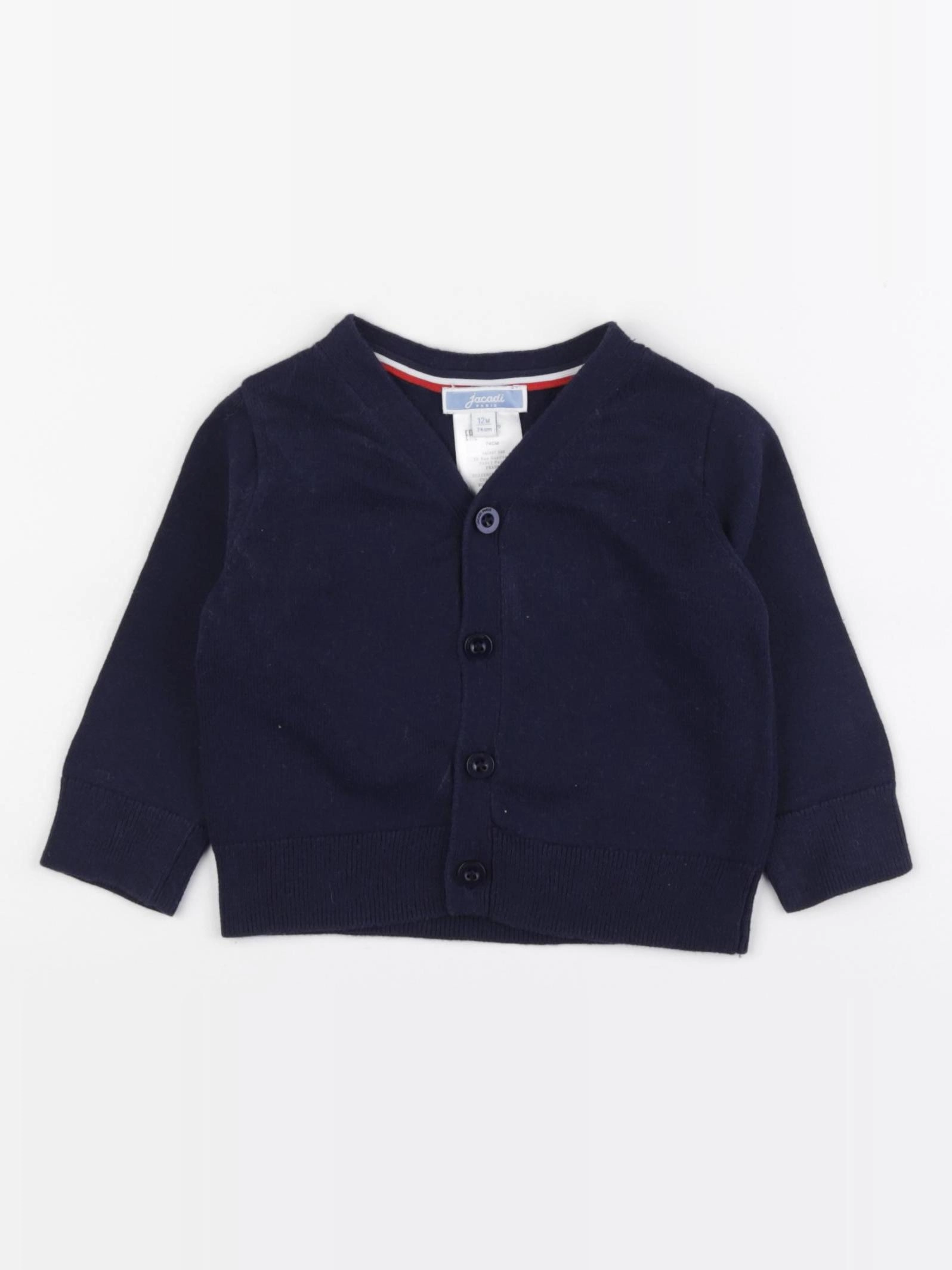 Jacadi - gilet bleu - 12 mois