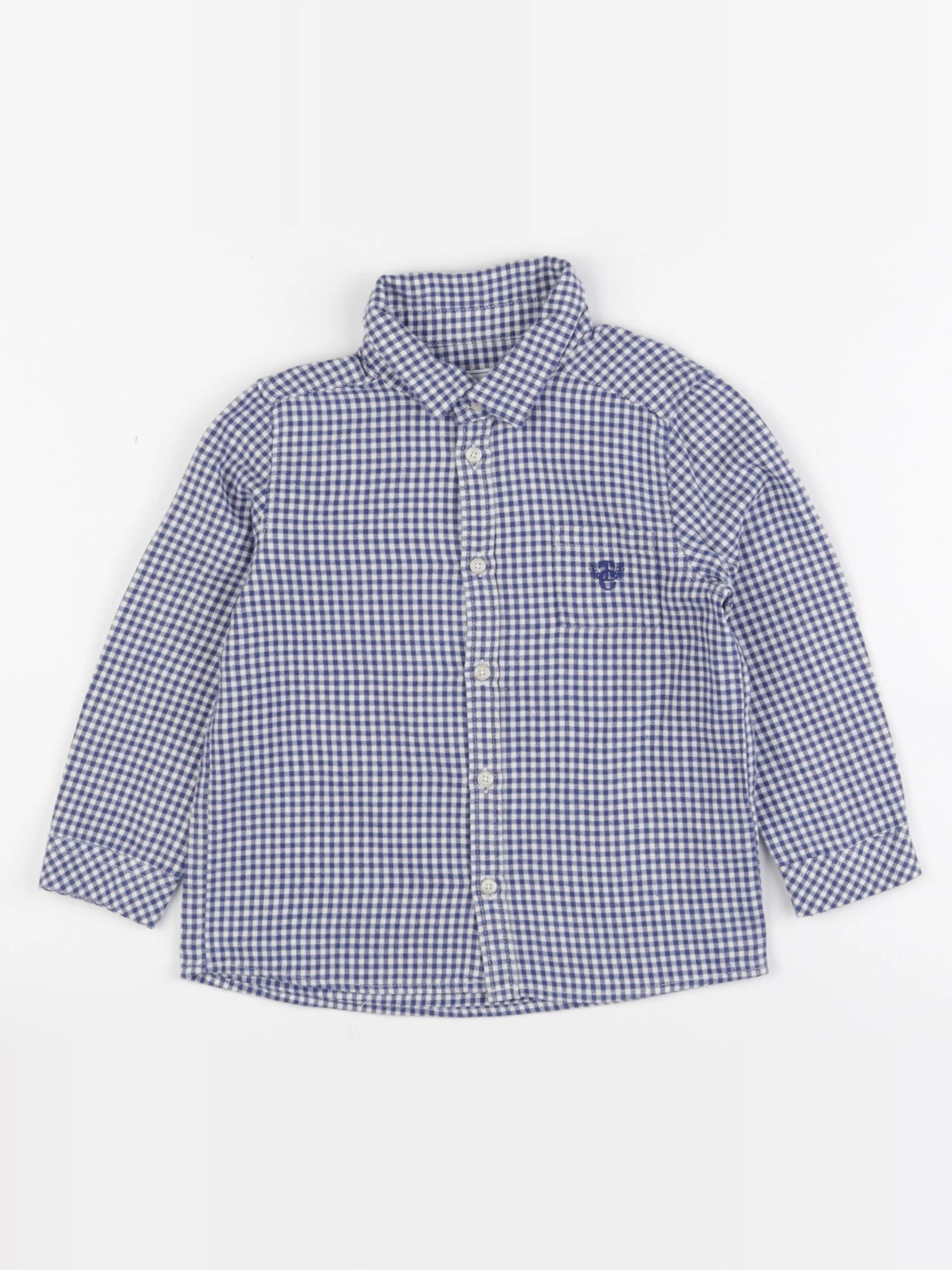 Tartine & Chocolat - chemise bleu, blanc - 3 ans