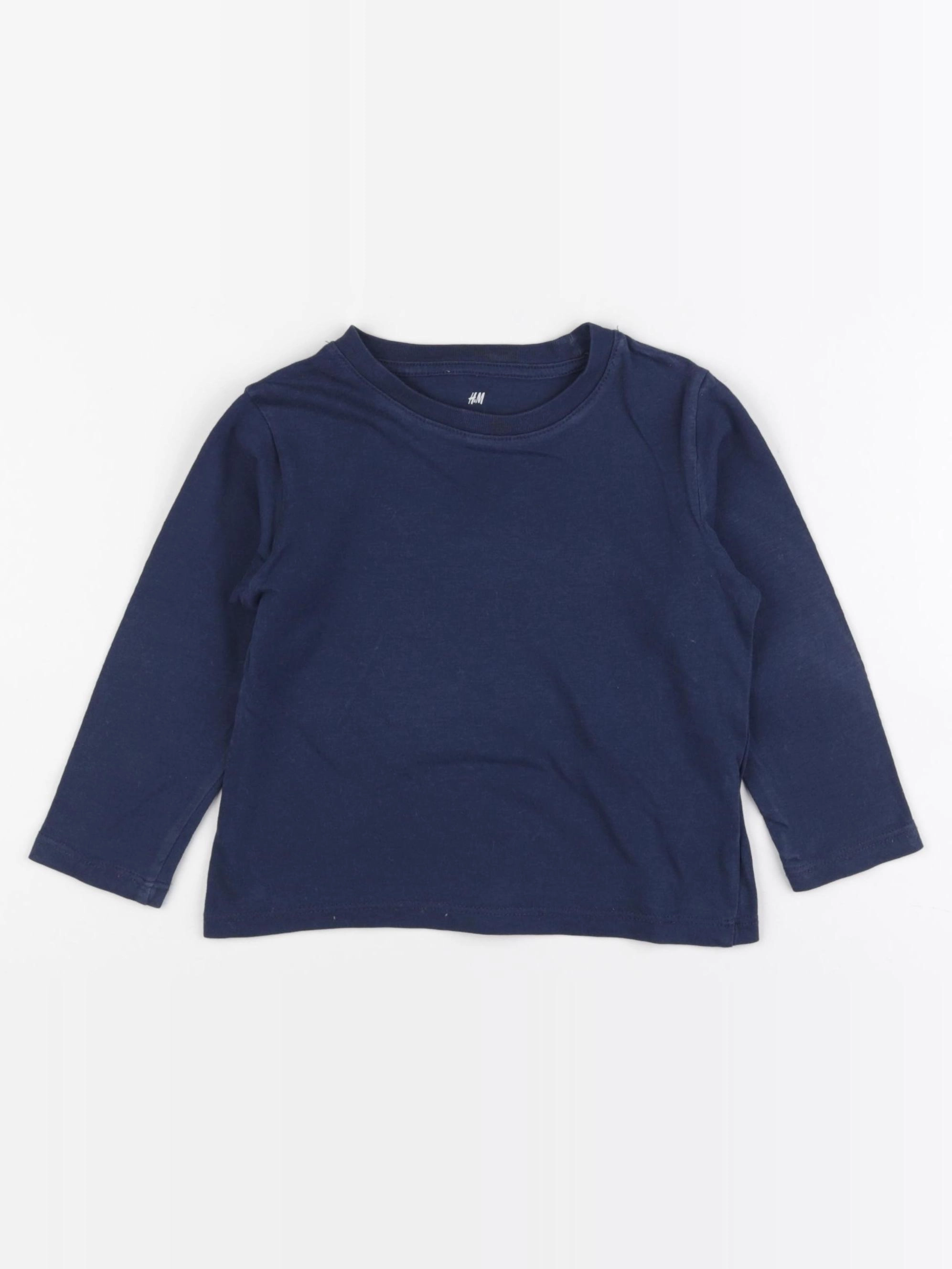 H&M - tee-shirt bleu - 18/24 mois