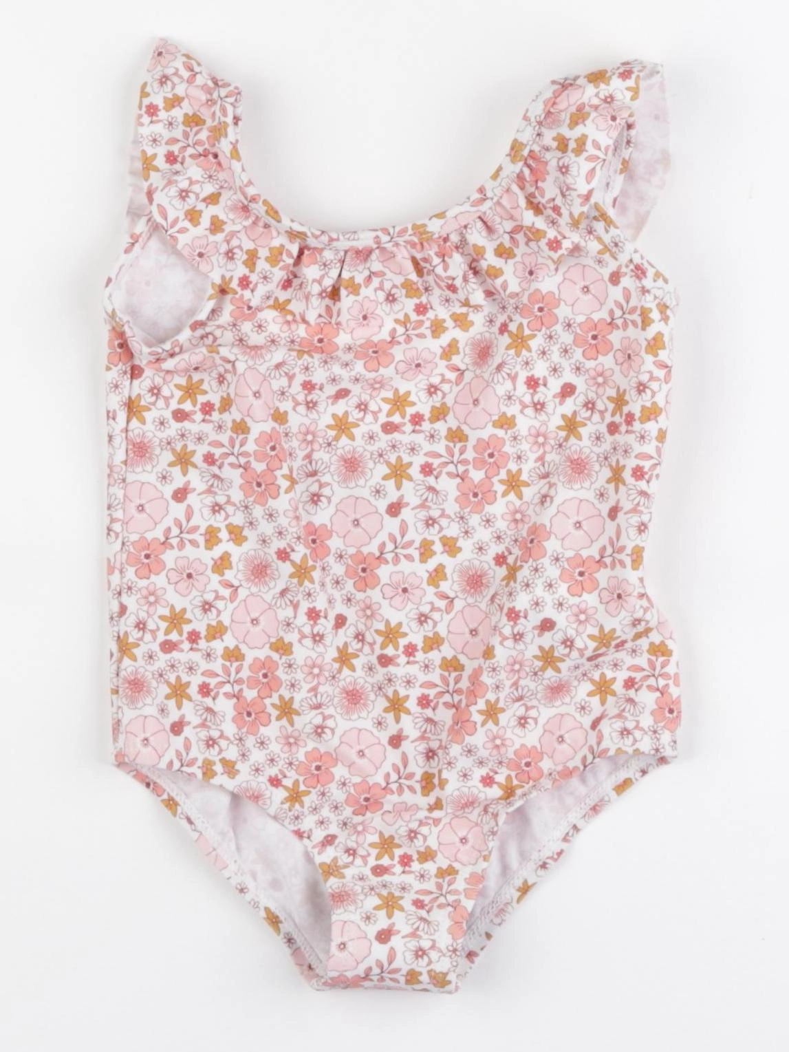 Vertbaudet - maillot de bain rose, orange - 24 mois