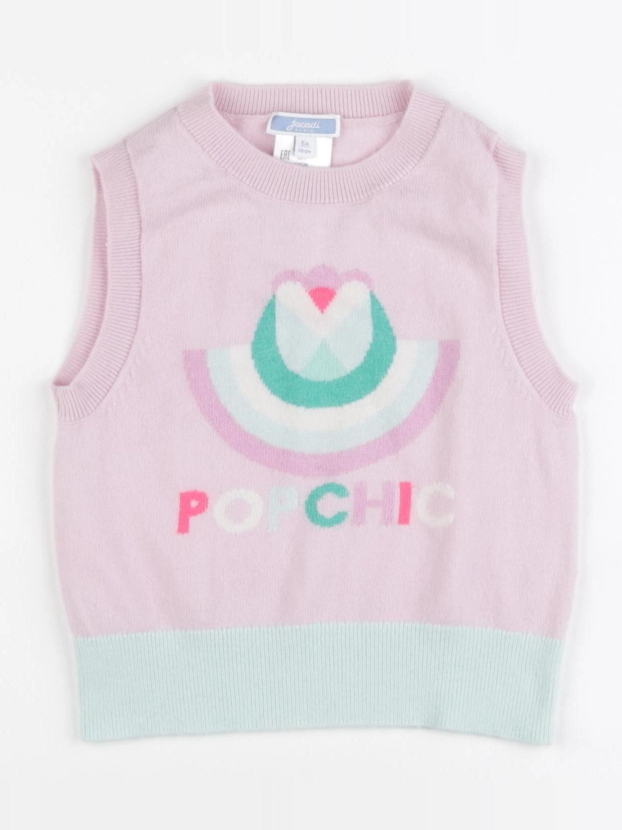 Jacadi - pull rose - 6 ans