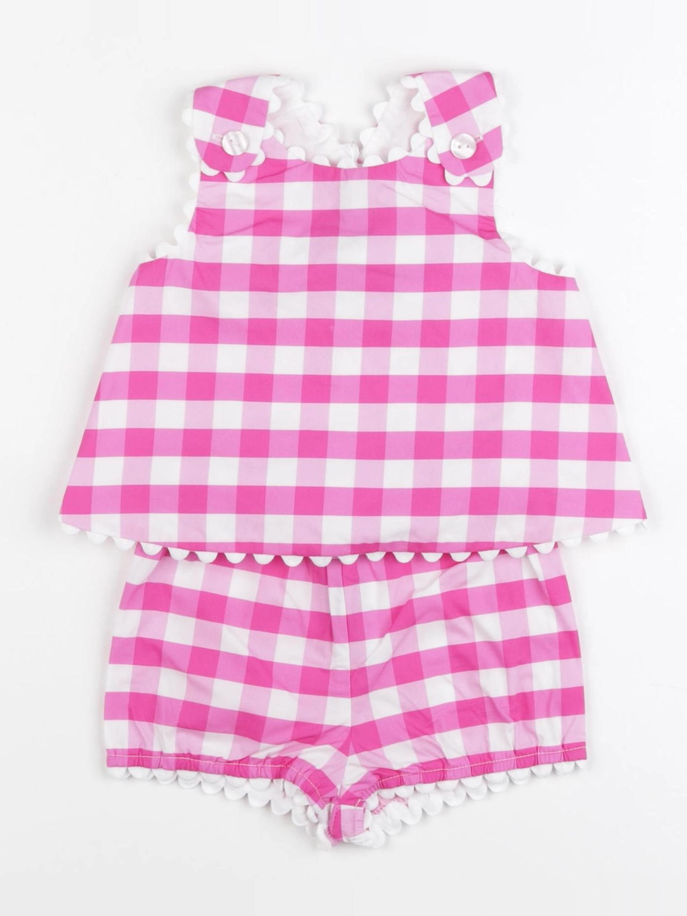 Jacadi - ensemble blanc, rose - 6 mois