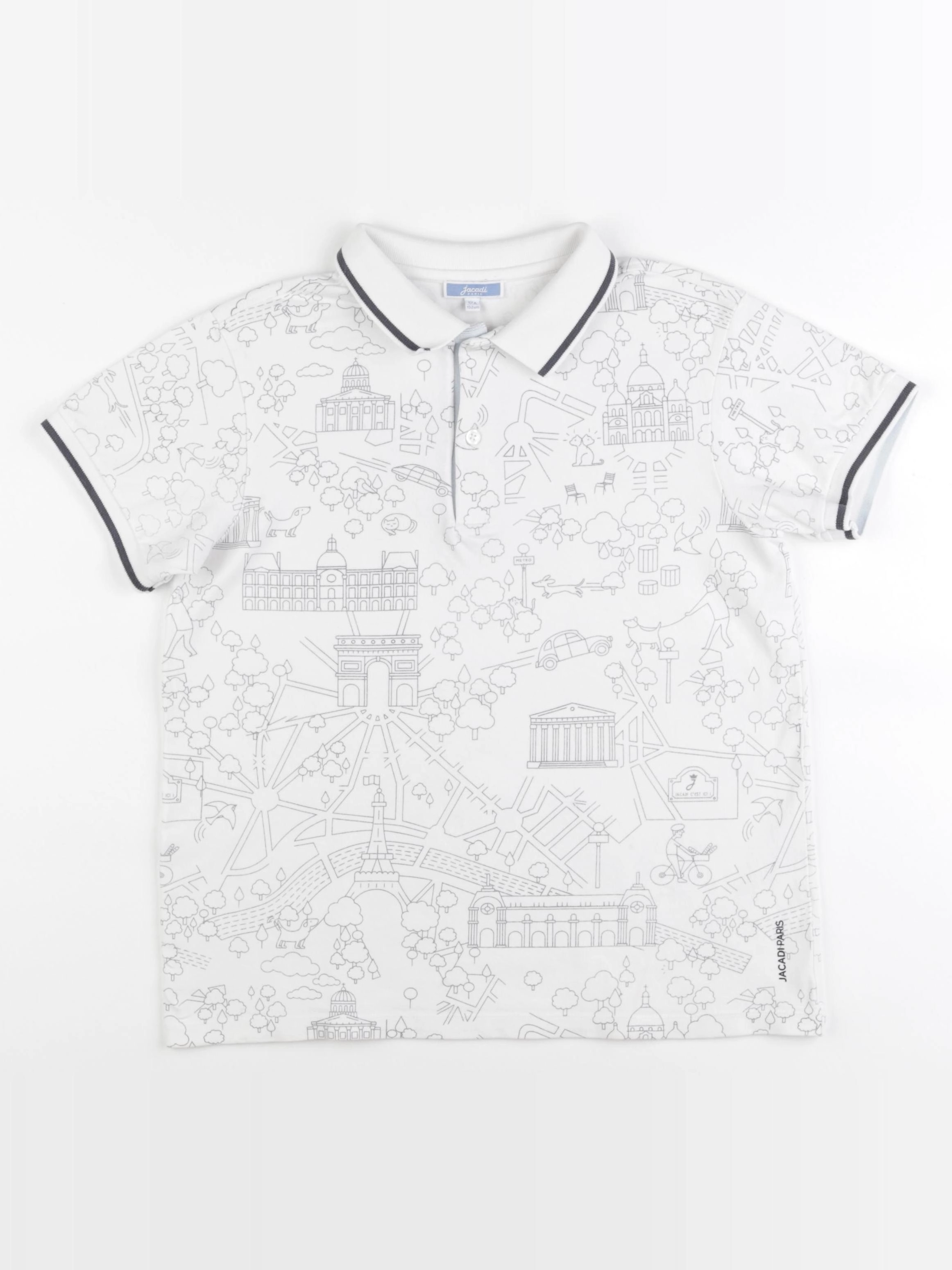 Jacadi - polo blanc - 12 ans