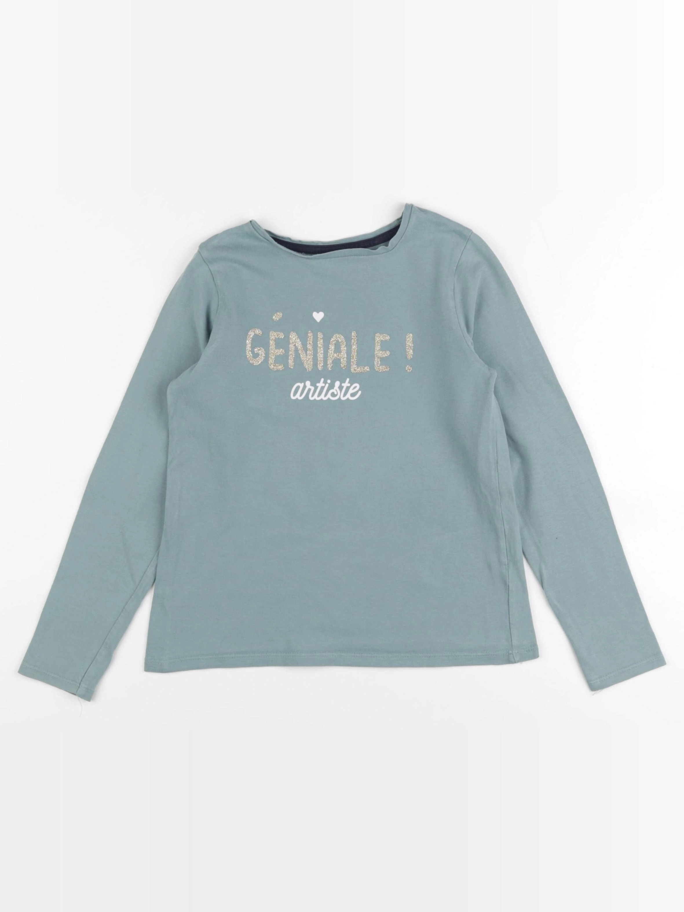 Vertbaudet - tee-shirt vert - 8 ans