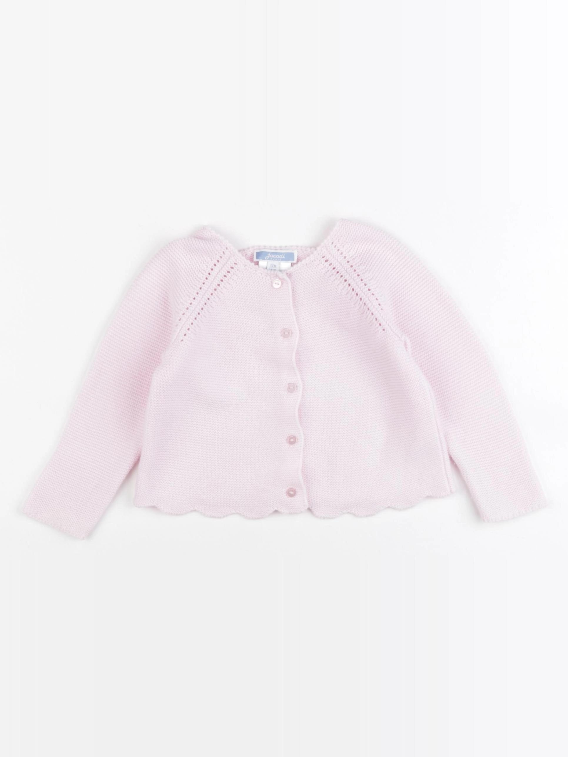 Jacadi - gilet rose - 12 mois