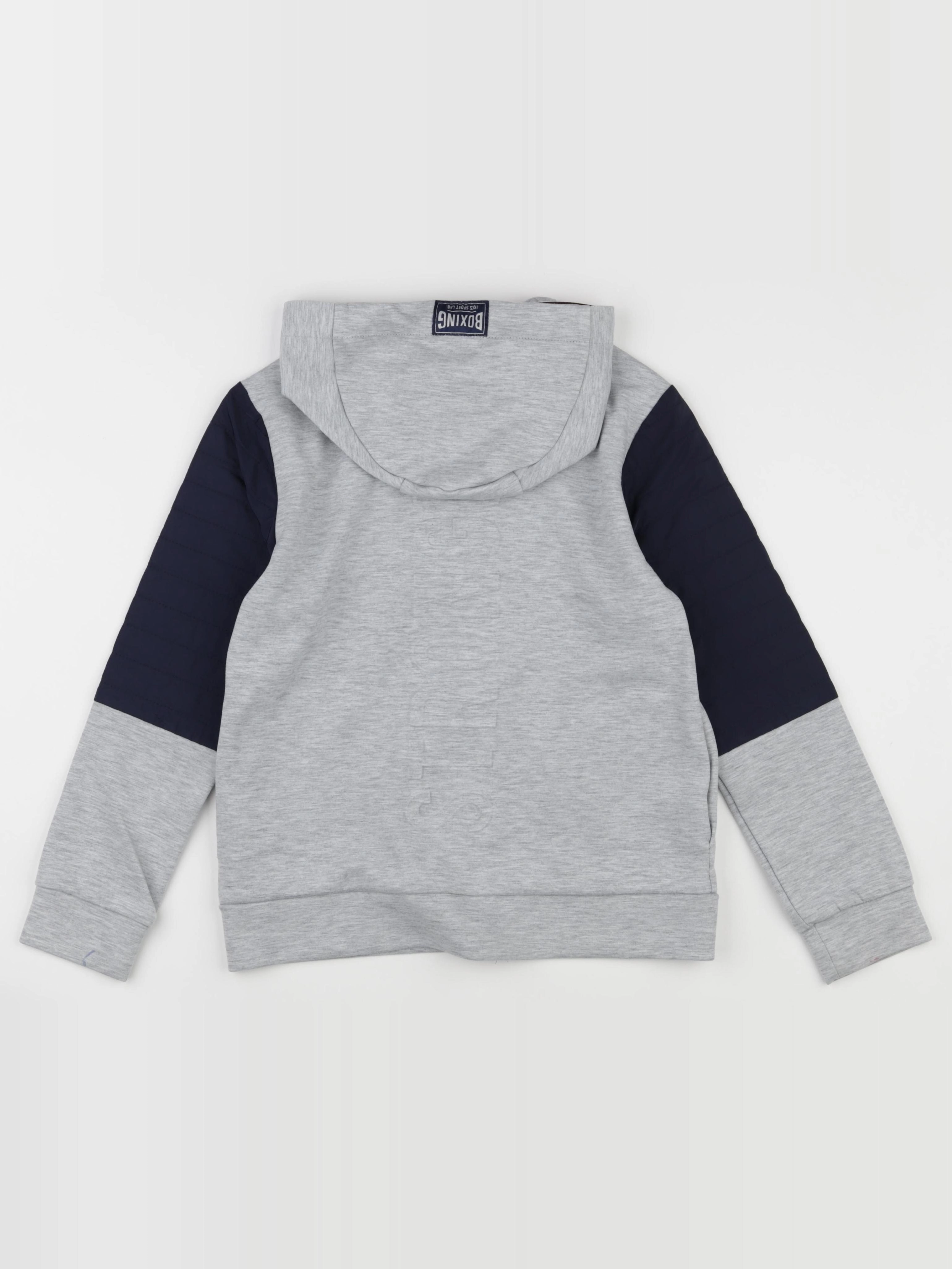 IKKS - sweat imprimé au dos gris, bleu - 10 ans