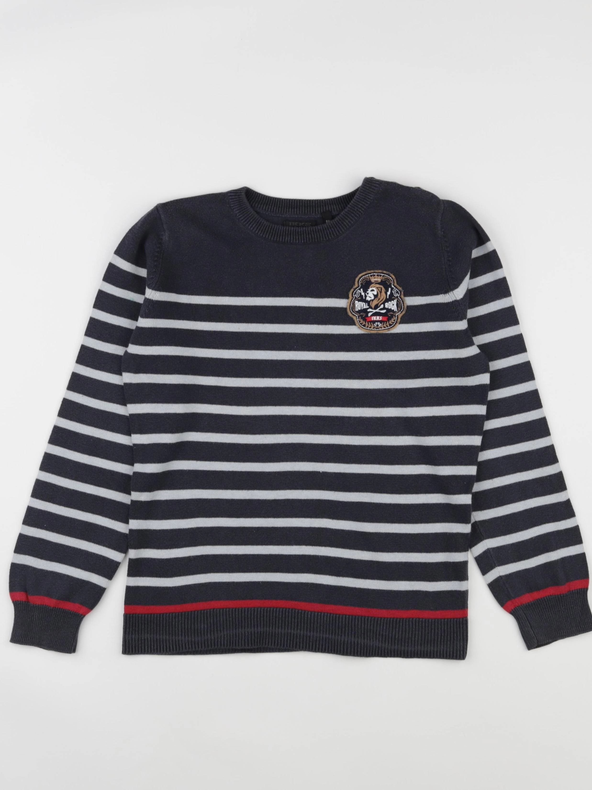 IKKS - pull taupe, gris - 8 ans