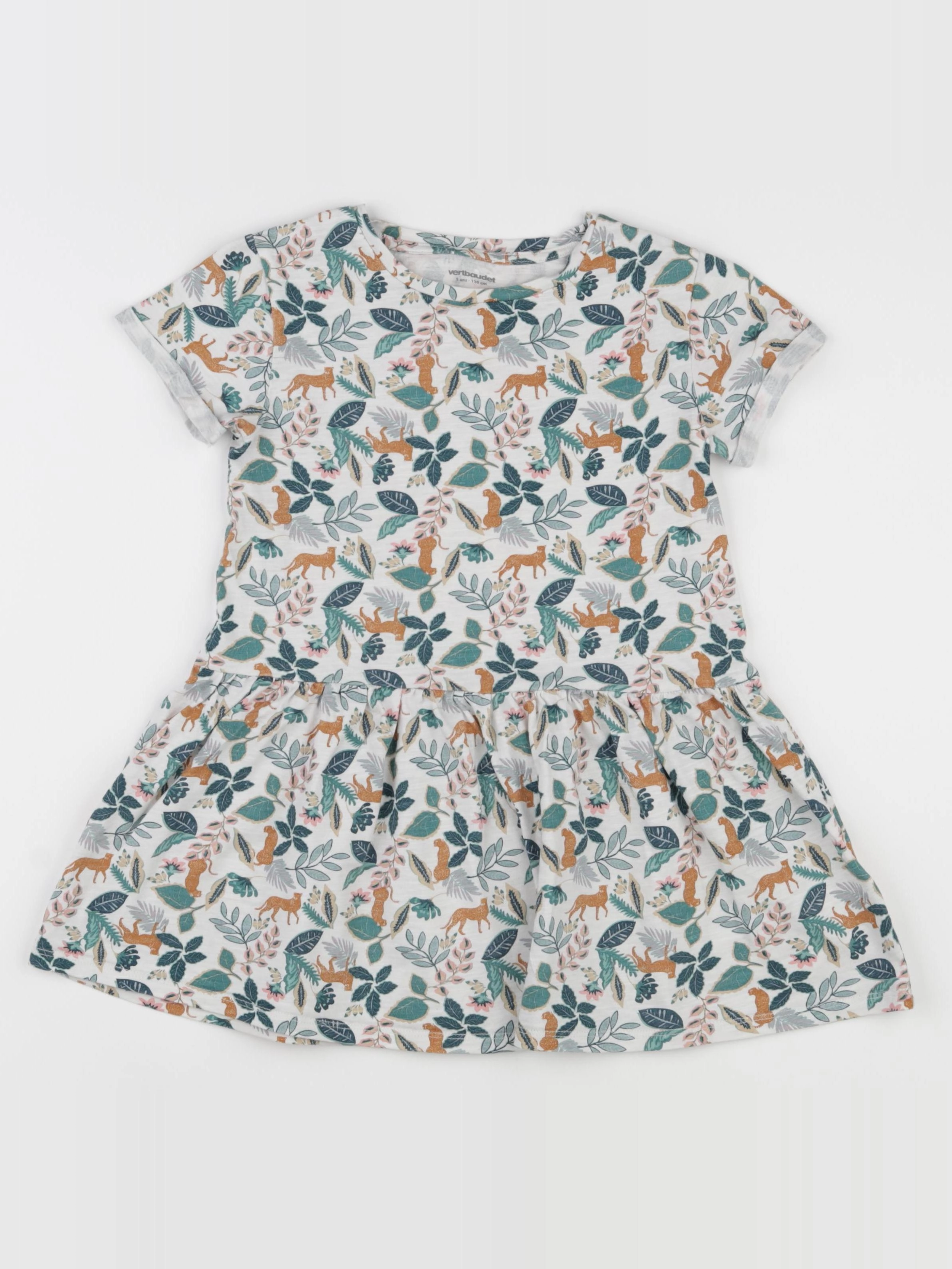 Vertbaudet - robe multicolore - 5 ans