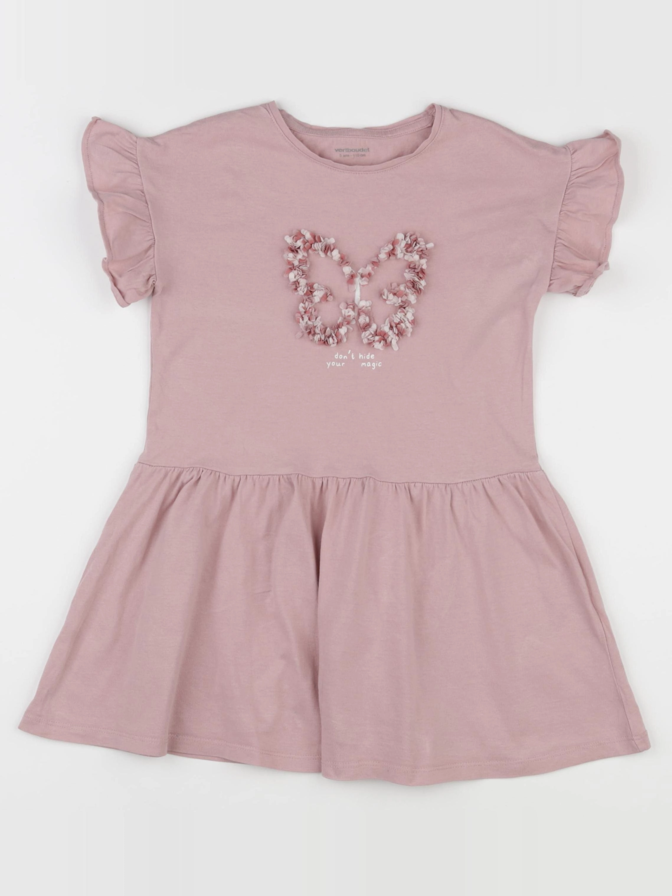 Vertbaudet - robe rose - 5 ans