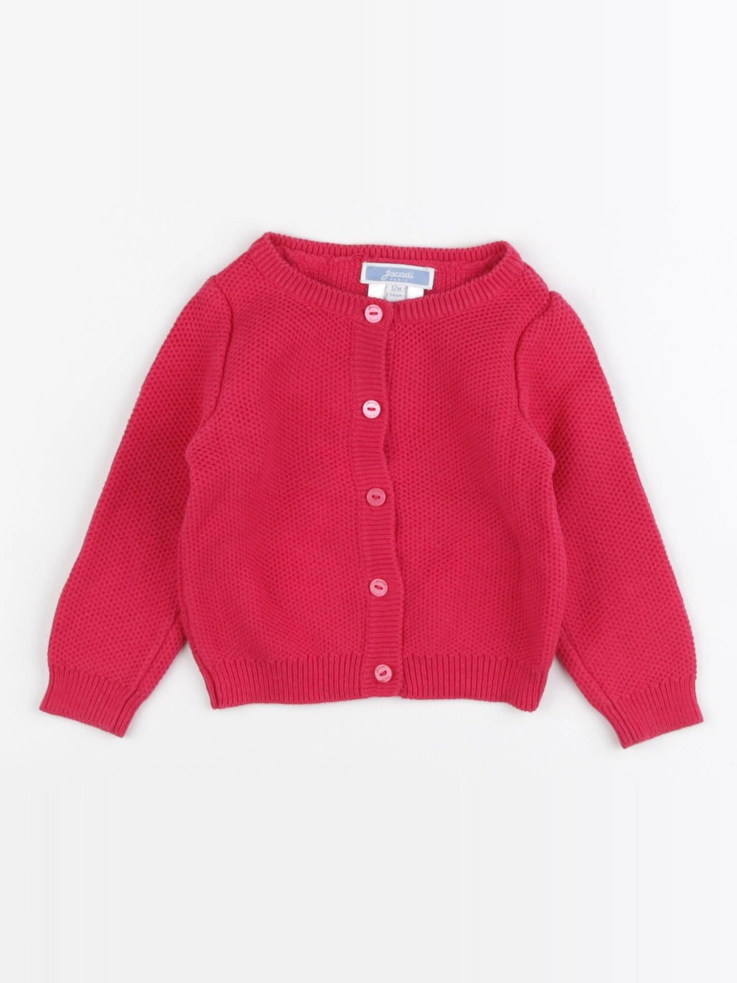 Jacadi - gilet rose - 12 mois