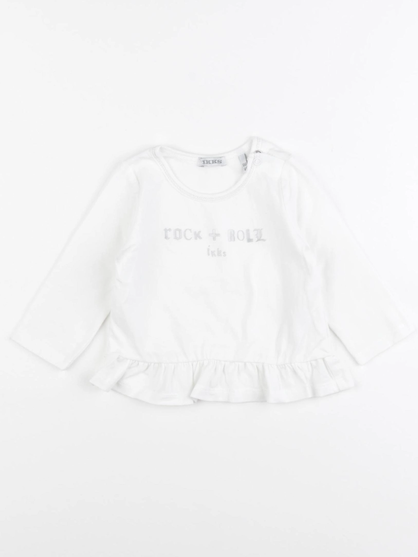 IKKS - tee-shirt blanc - 6 mois