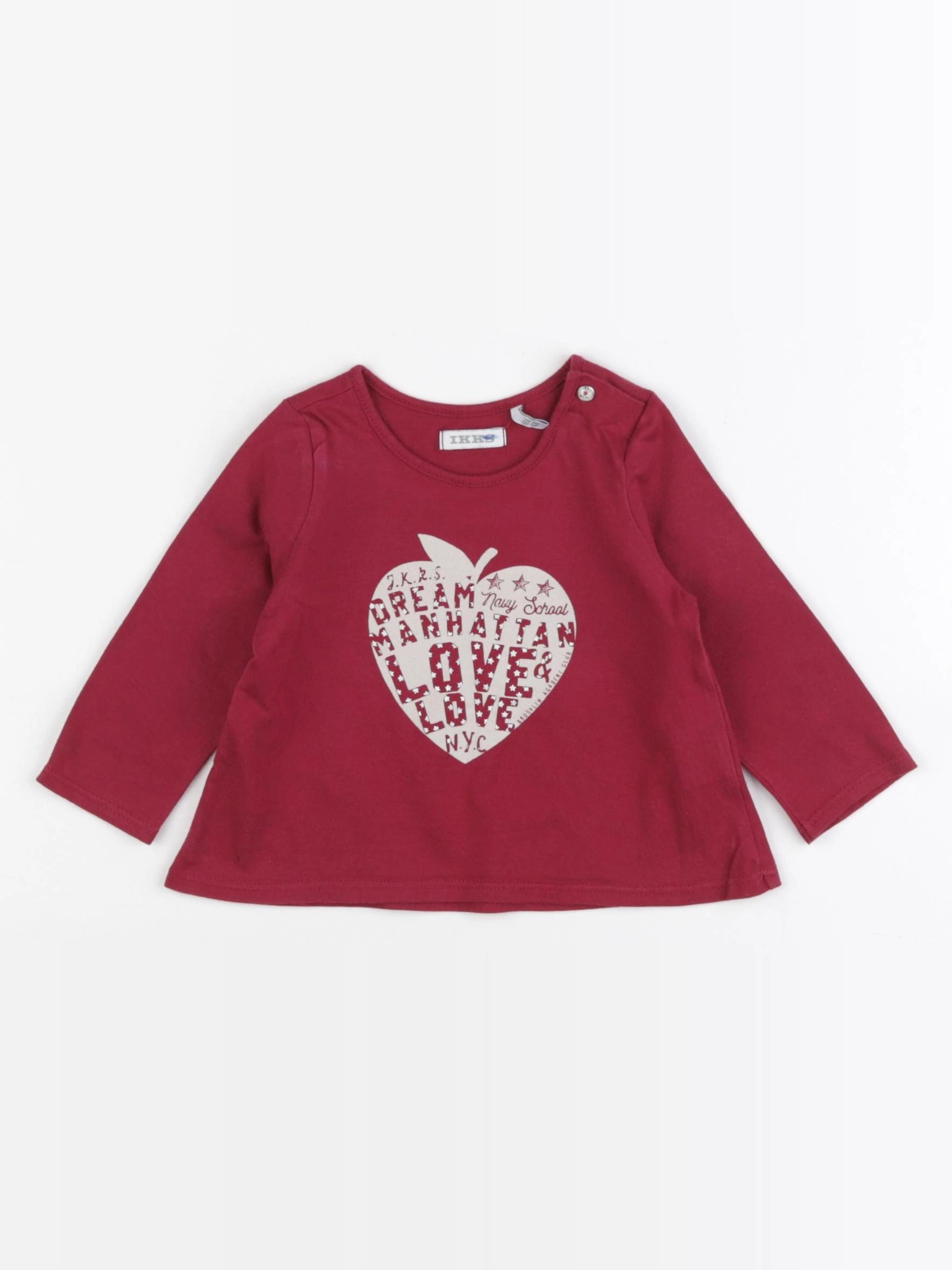 IKKS - tee-shirt rouge - 6 mois