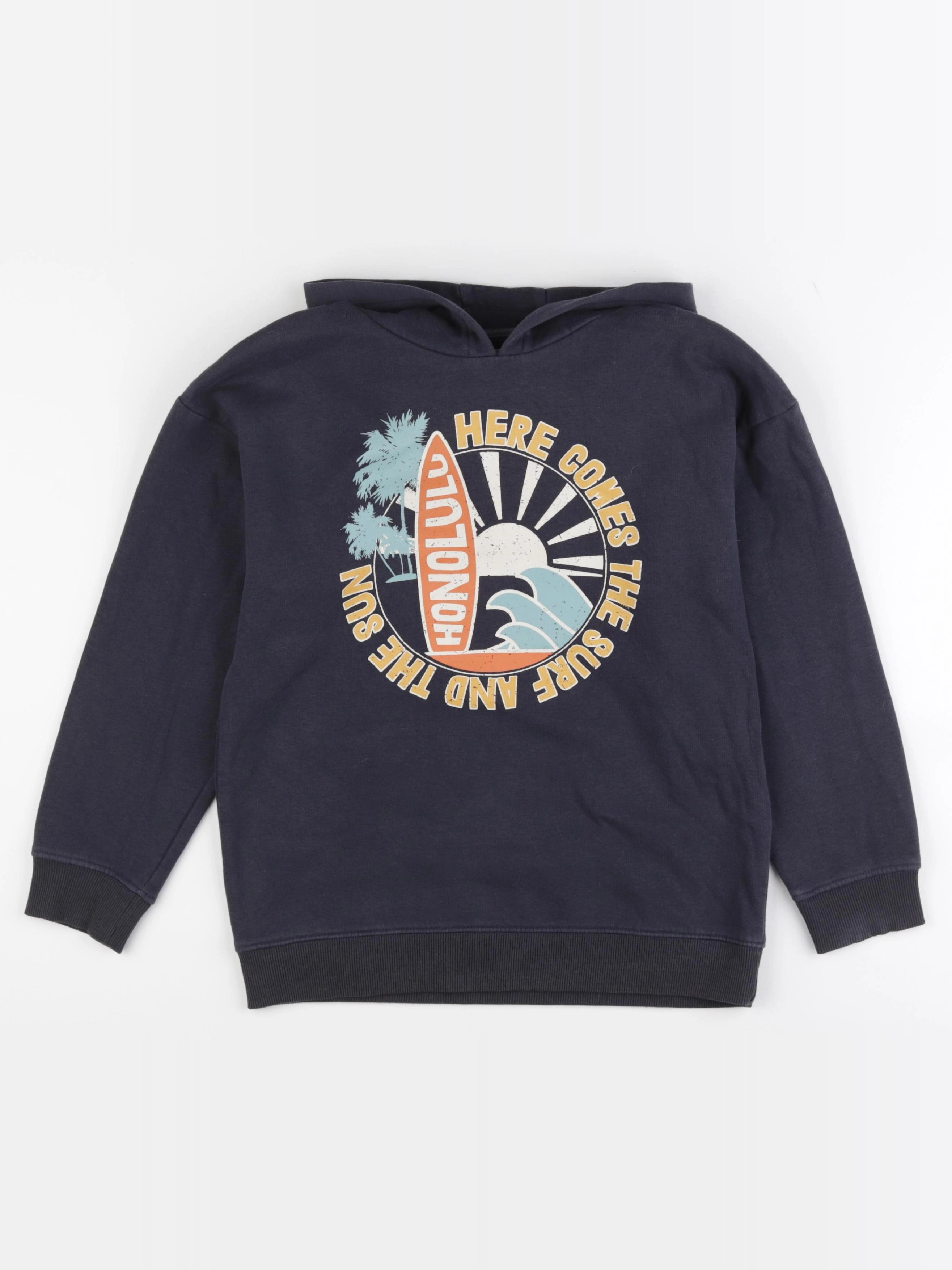 Vertbaudet - sweat bleu - 10 ans