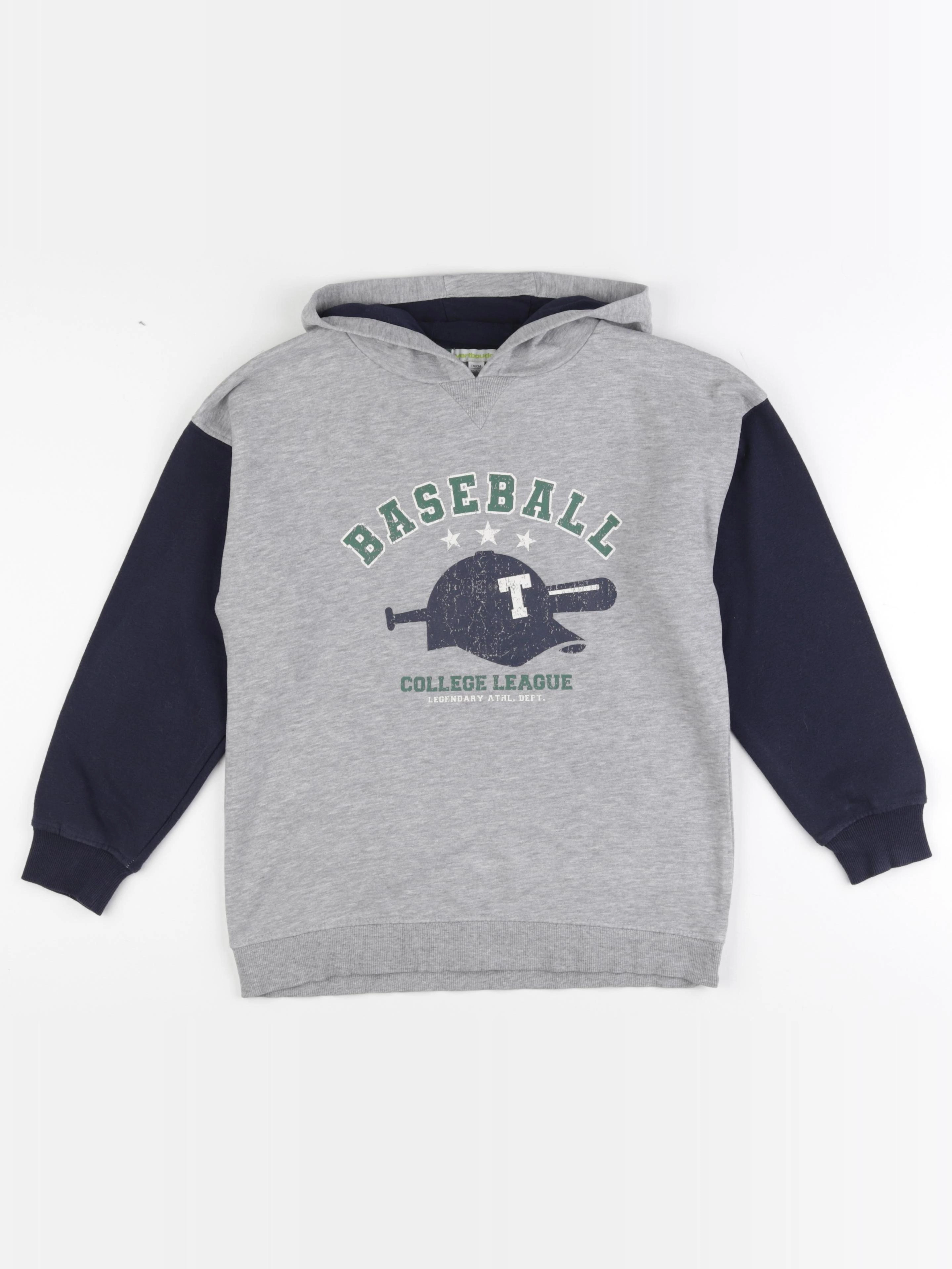 Vertbaudet - sweat gris - 10 ans