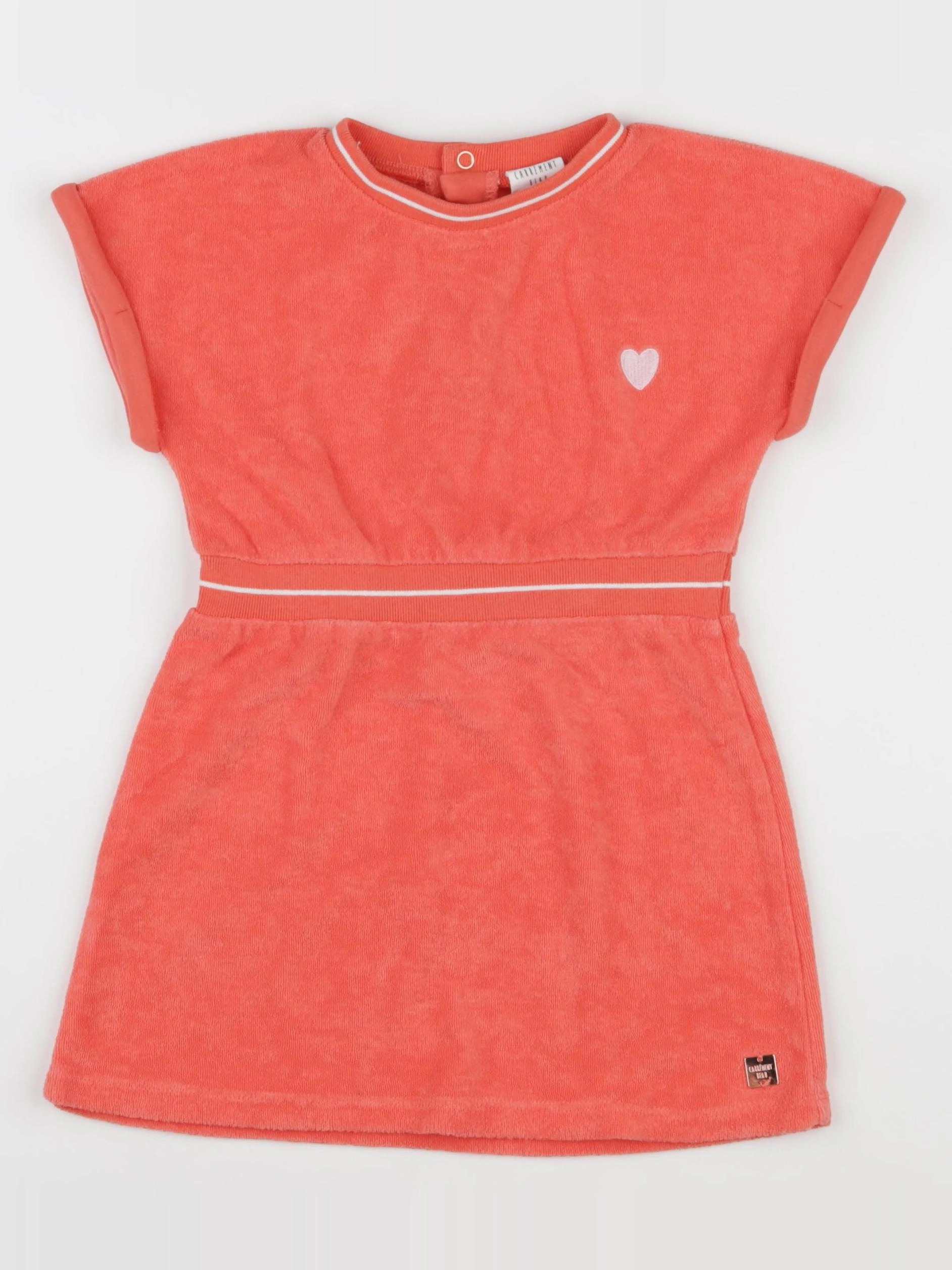 Carrément Beau - robe orange - 4 ans