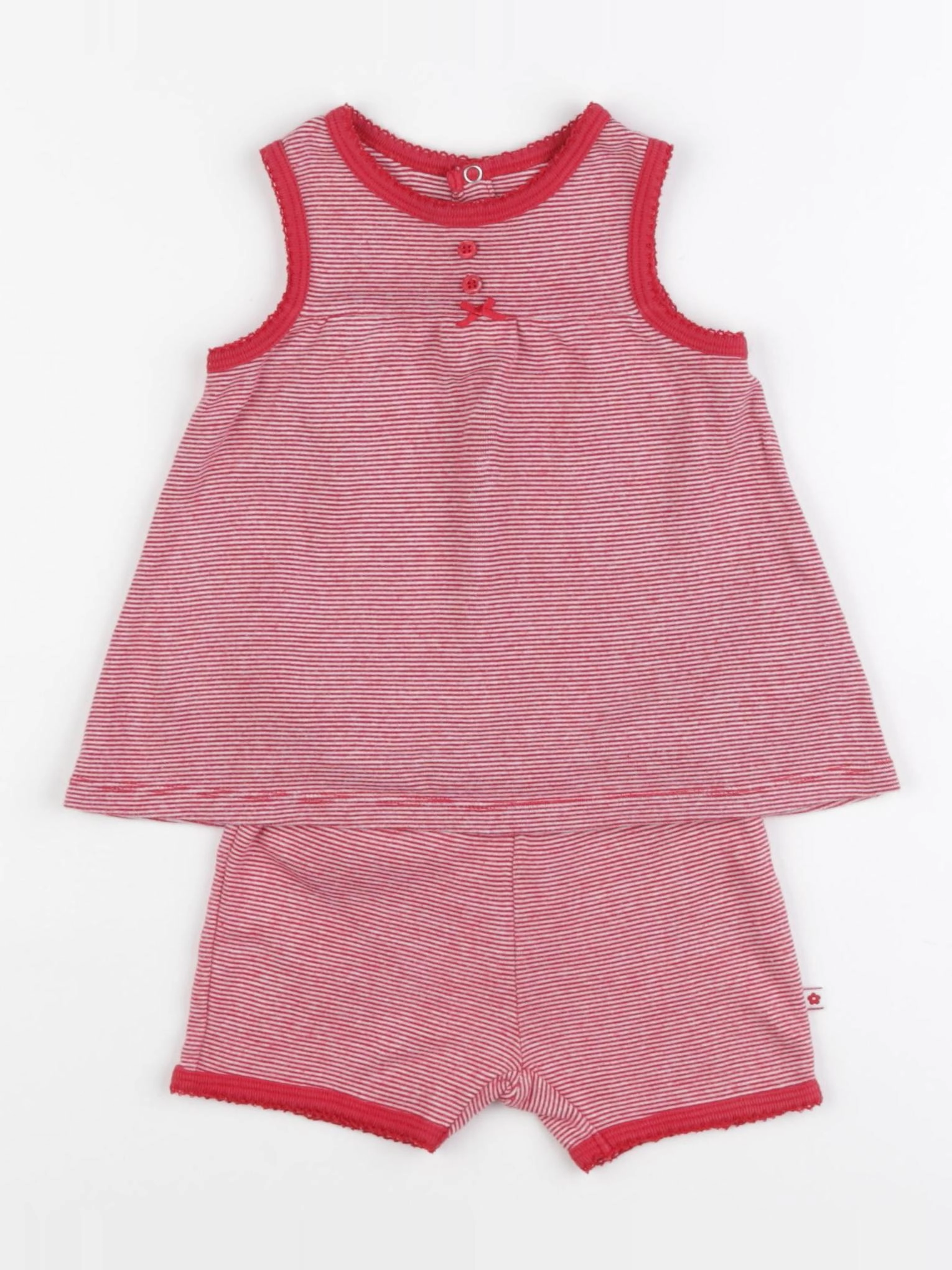Jacadi - pyjama coton rouge - 6 mois