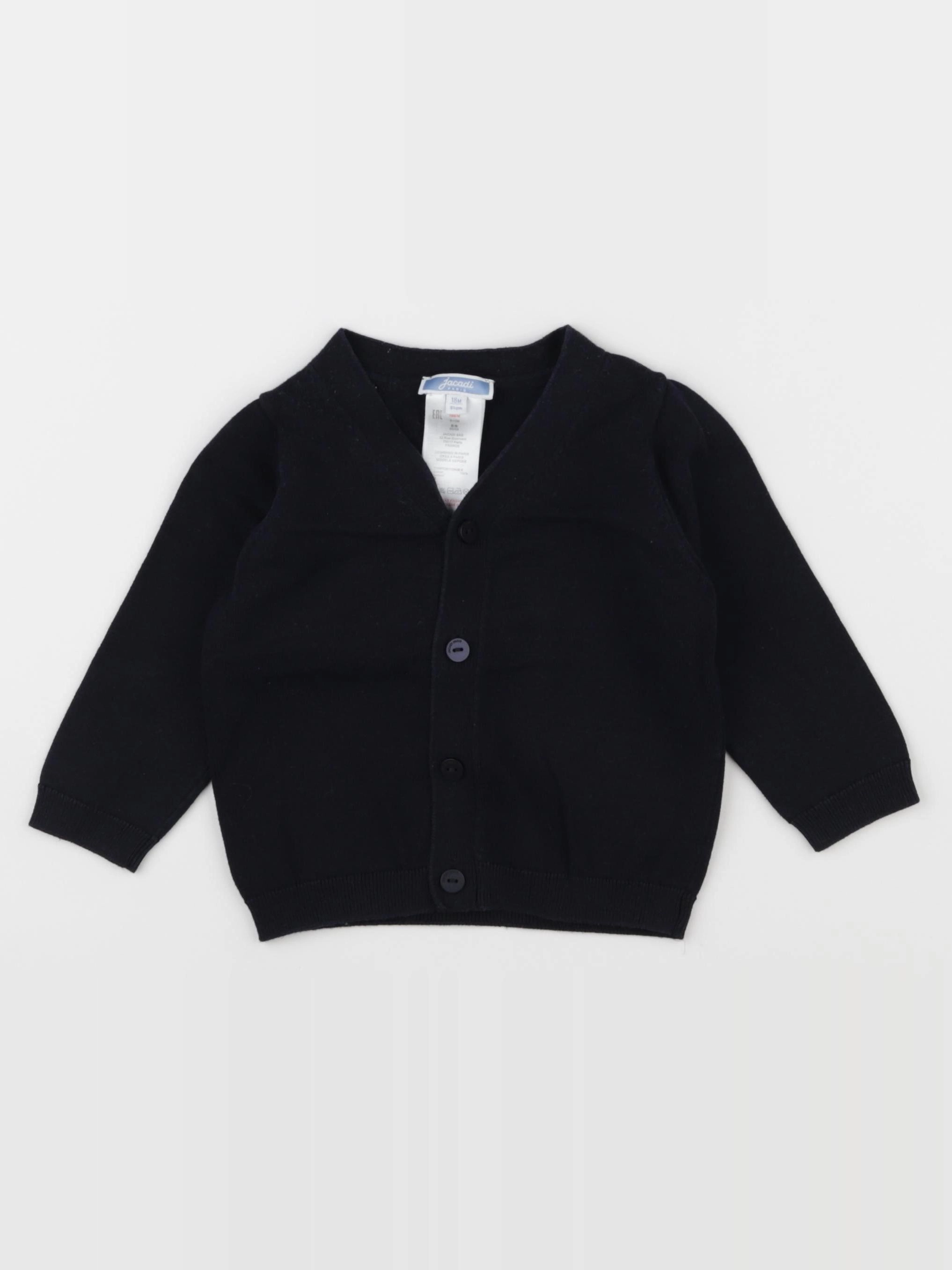 Jacadi - gilet bleu - 18 mois