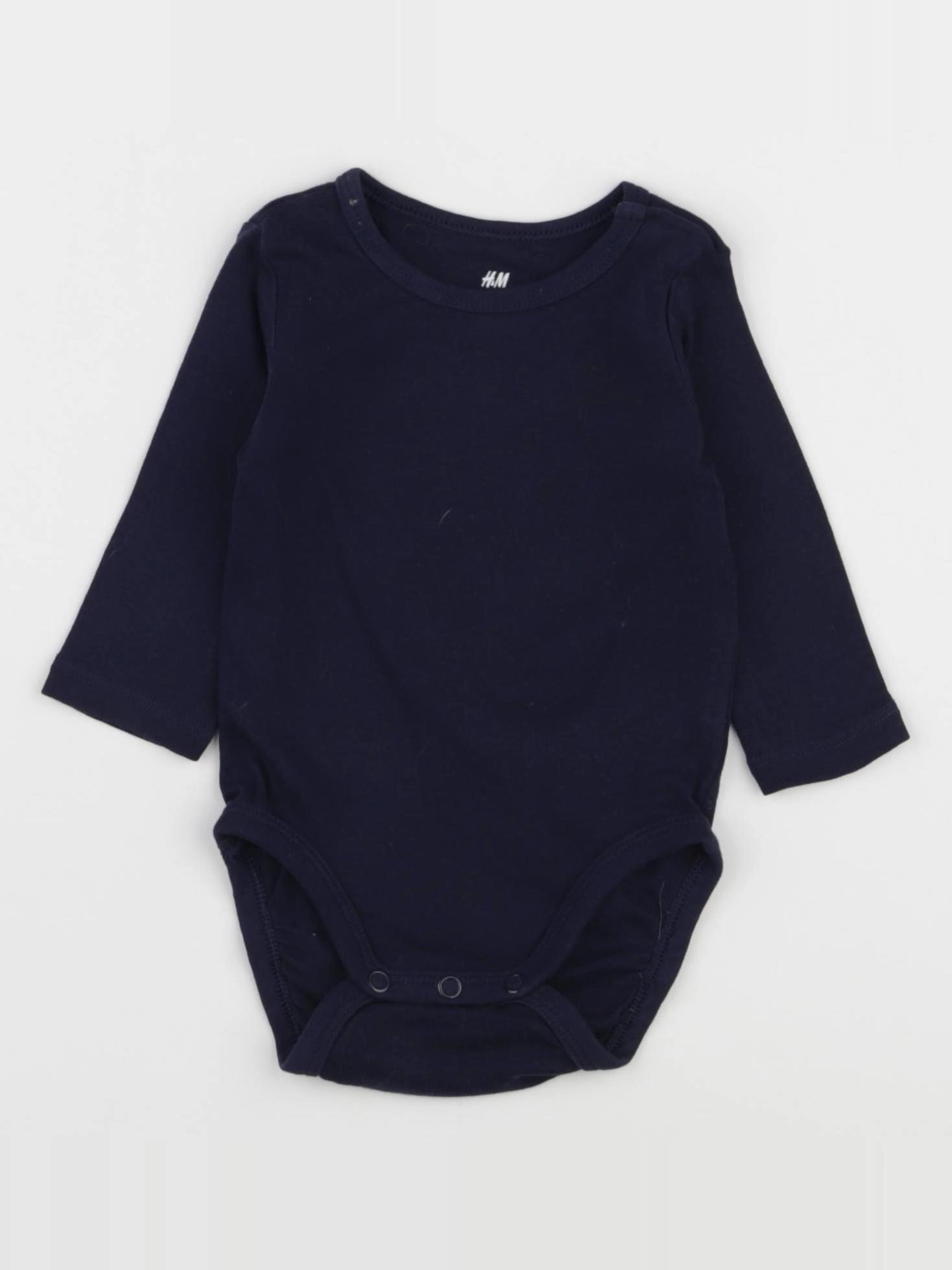 H&M - body bleu - 2/4 mois
