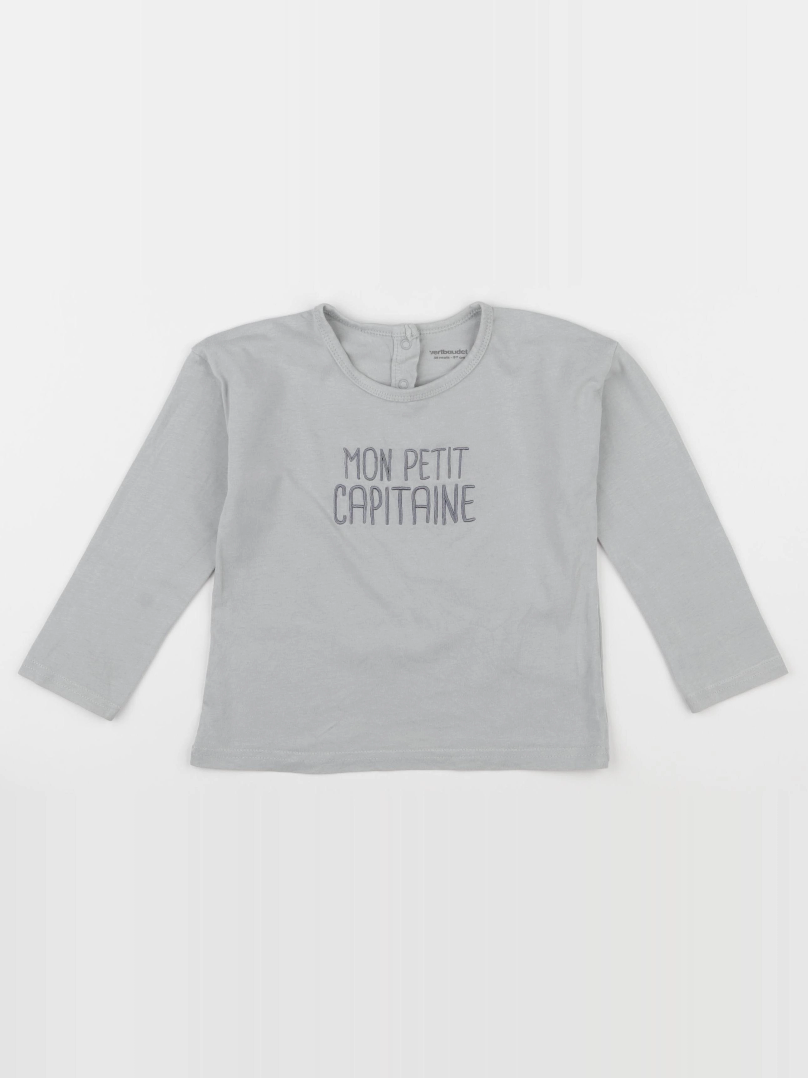 Vertbaudet - tee-shirt vert - 36 mois