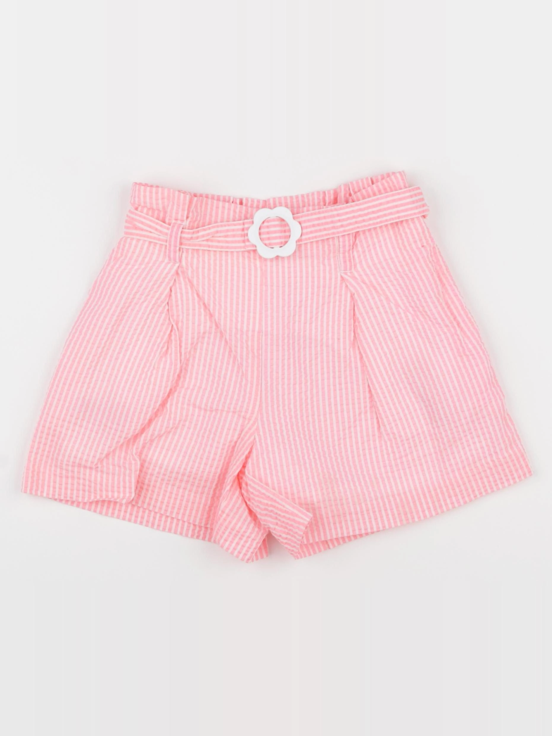 Jacadi - short rose, blanc - 5 ans