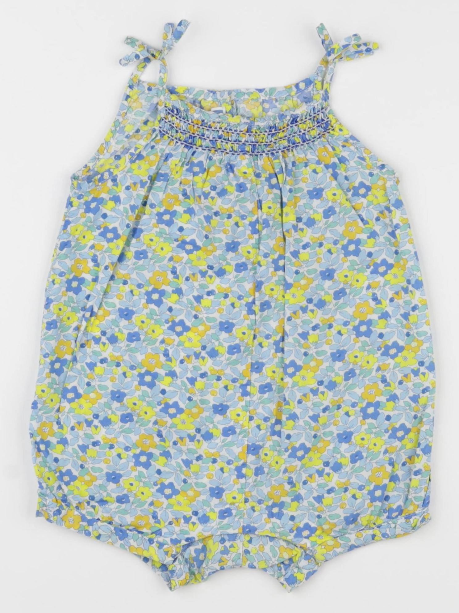 Jacadi - combinaison liberty bleu, jaune - 18 mois