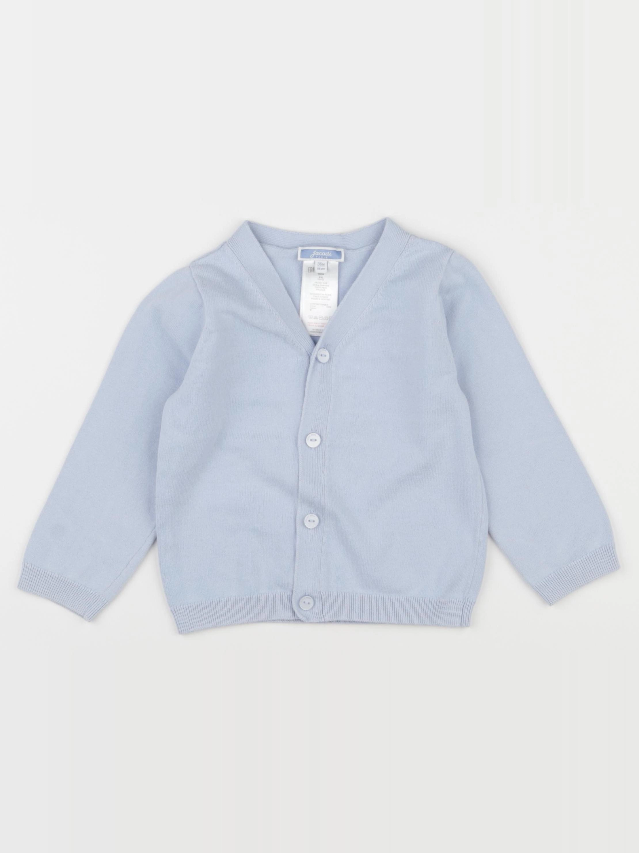 Jacadi - gilet bleu - 36 mois