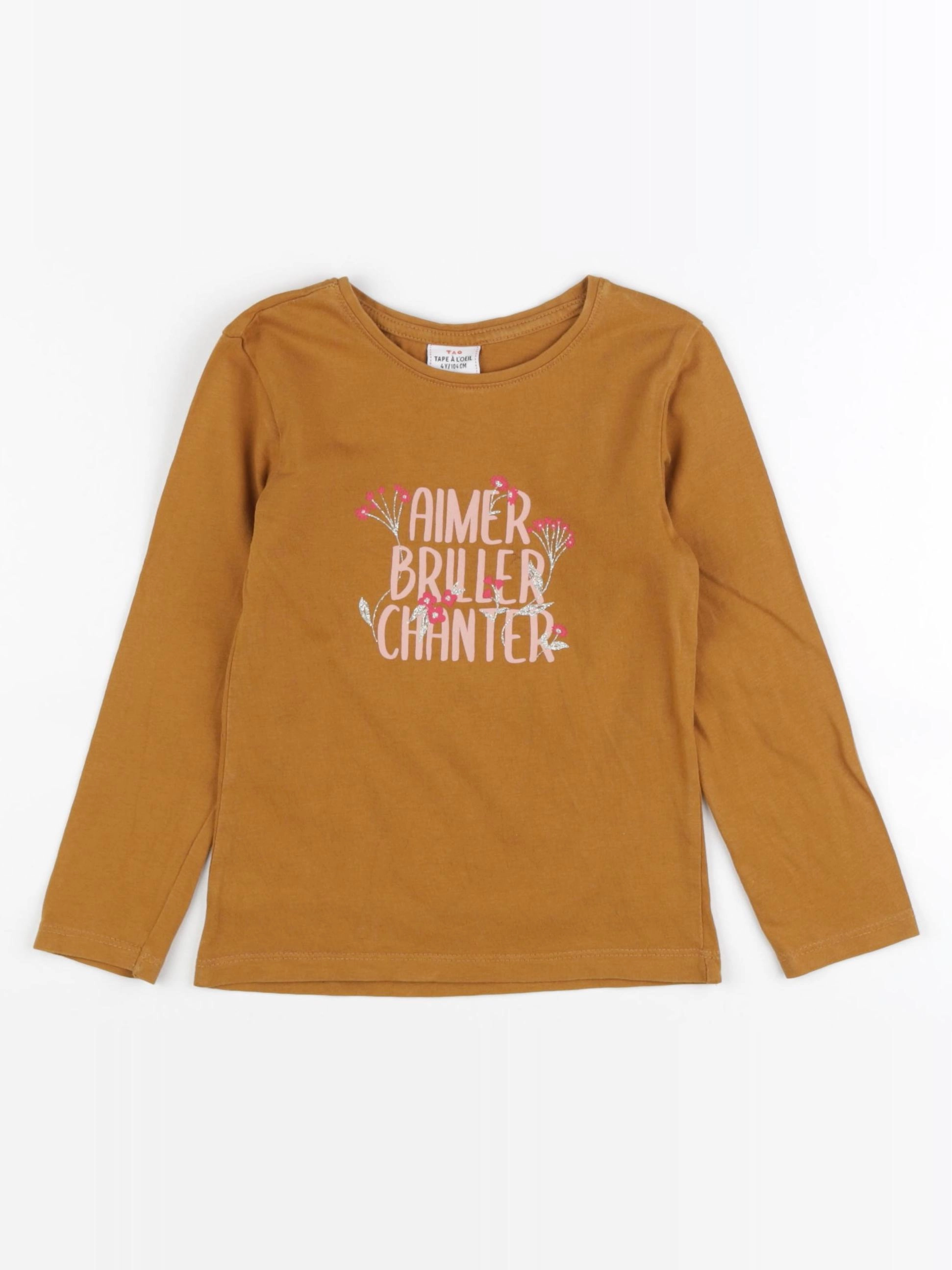 Tape à l'oeil - tee-shirt jaune - 4 ans