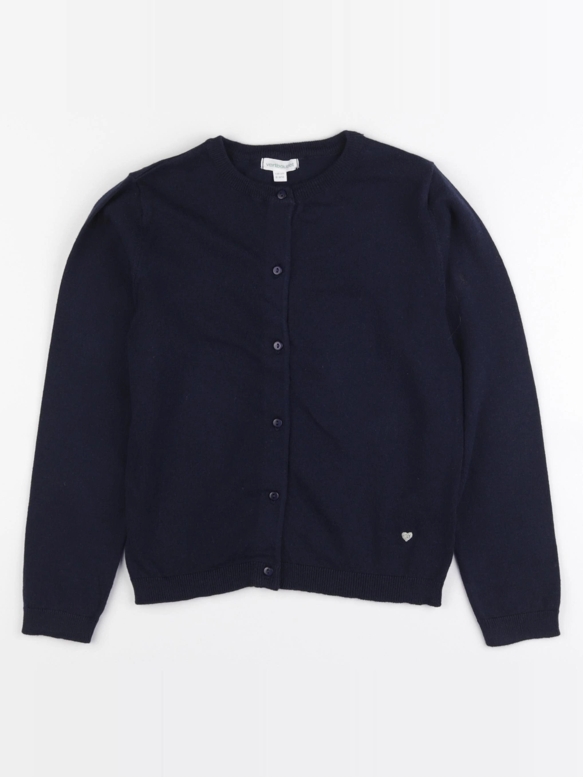 Vertbaudet - gilet bleu - 8 ans